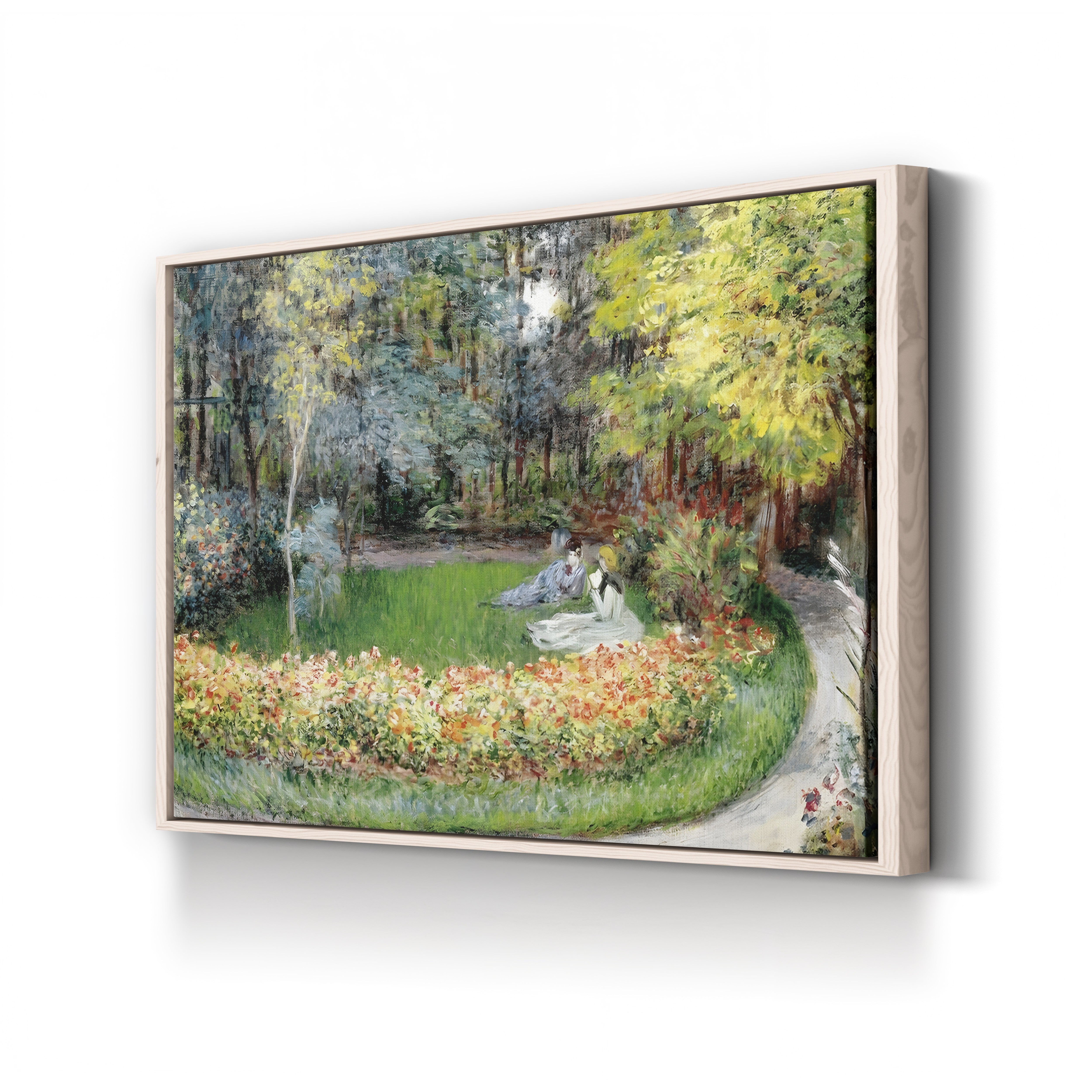 In the Garden, 1875 – Claude Monet Wall Art | Impressionist Garden Canvas Print