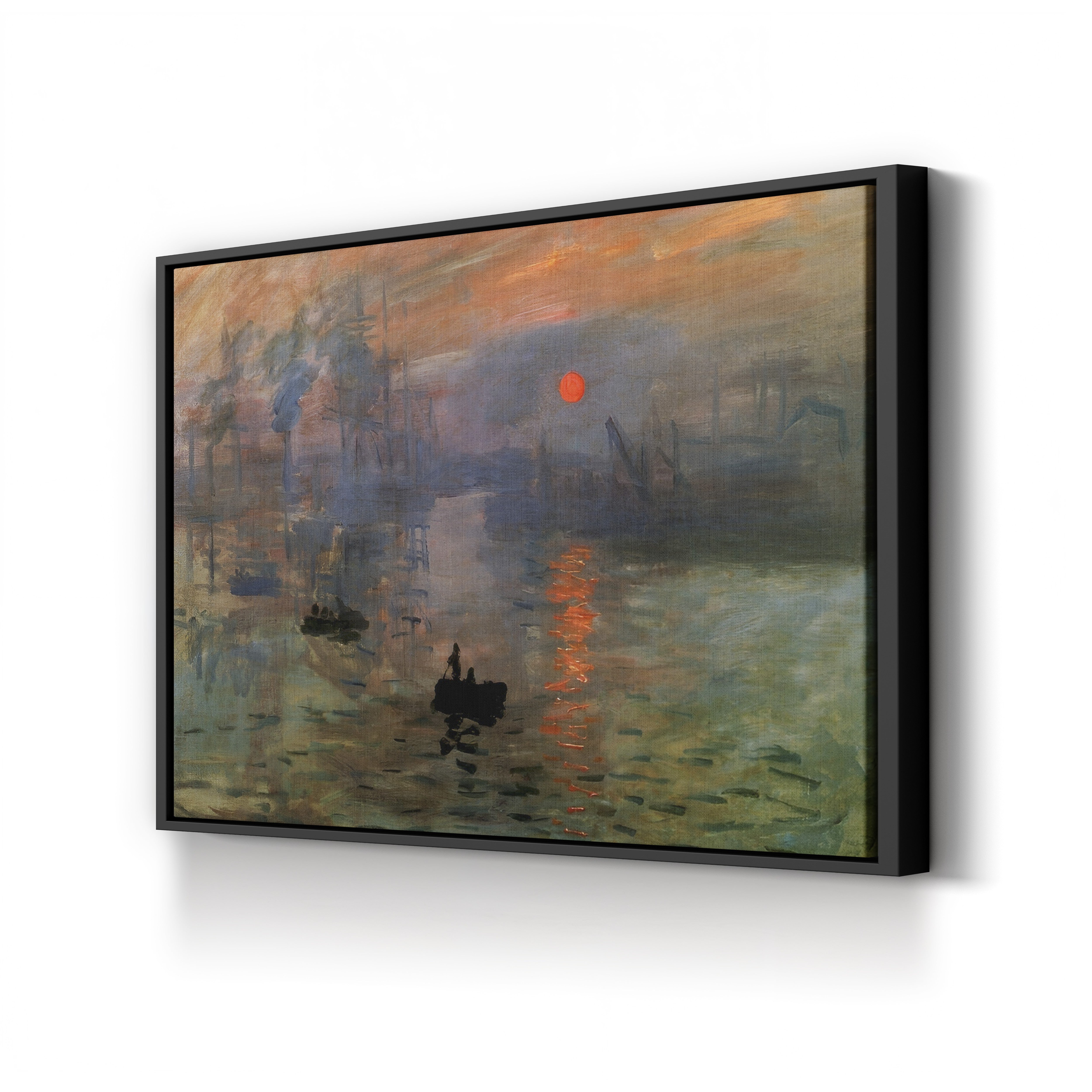 Impression, Sunrise – Claude Monet Wall Art | Foundational Impressionist Harbour Canvas Print