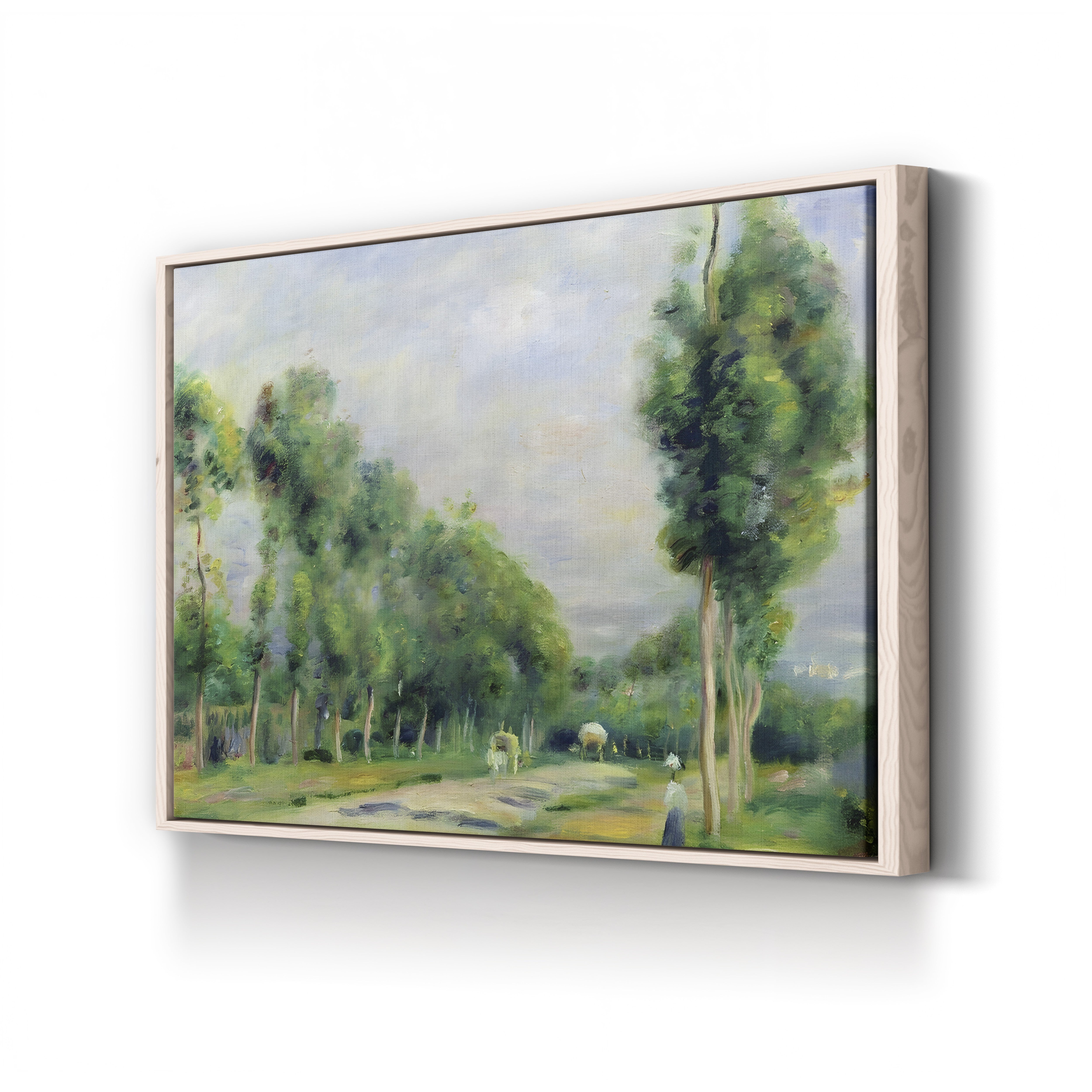 The Road to Versailles at Louveciennes – Pierre-Auguste Renoir Wall Art | Impressionist Landscape Canvas Print