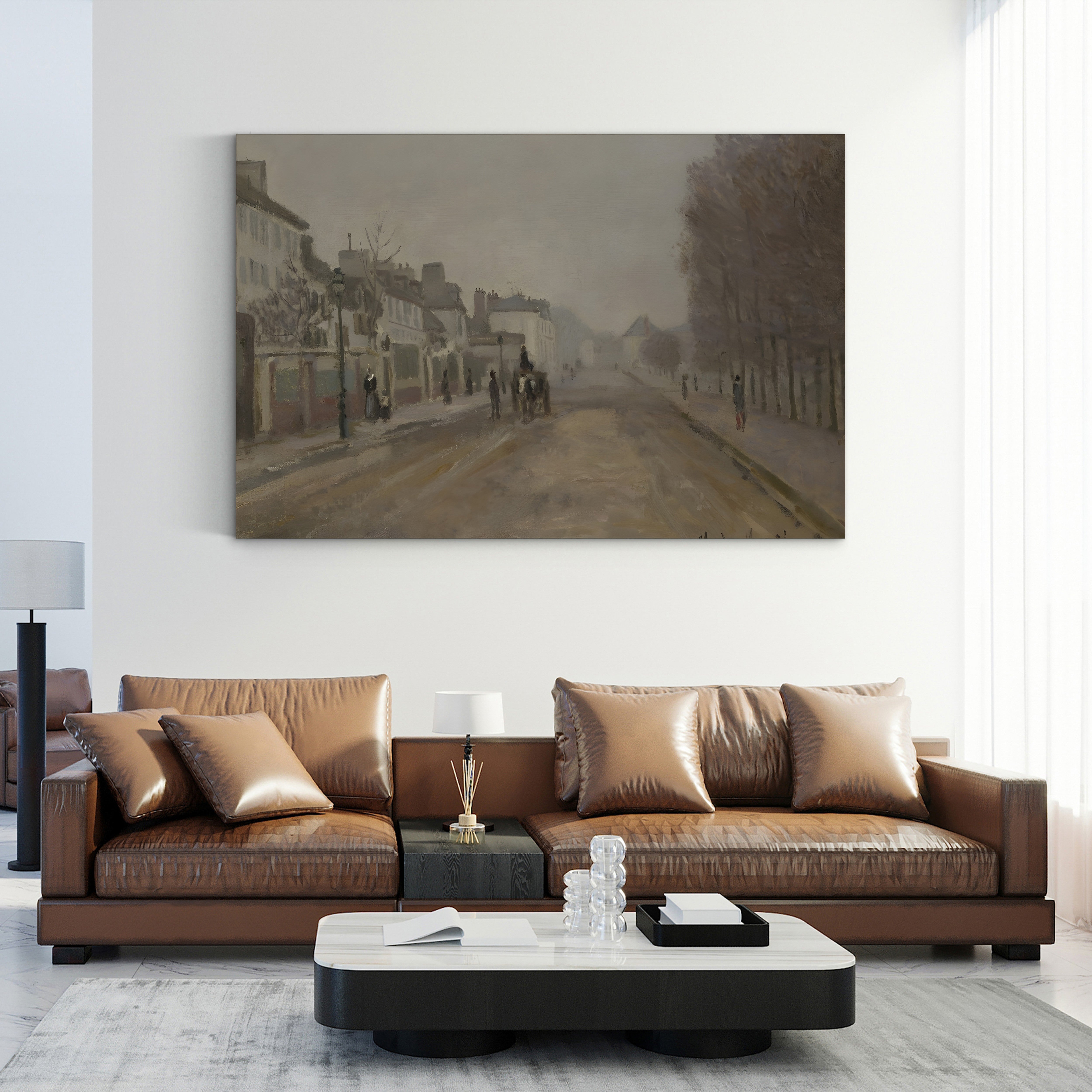 Boulevard Héloïse, Argenteuil, 1872 – Claude Monet Wall Art | Early Impressionist Canvas Print