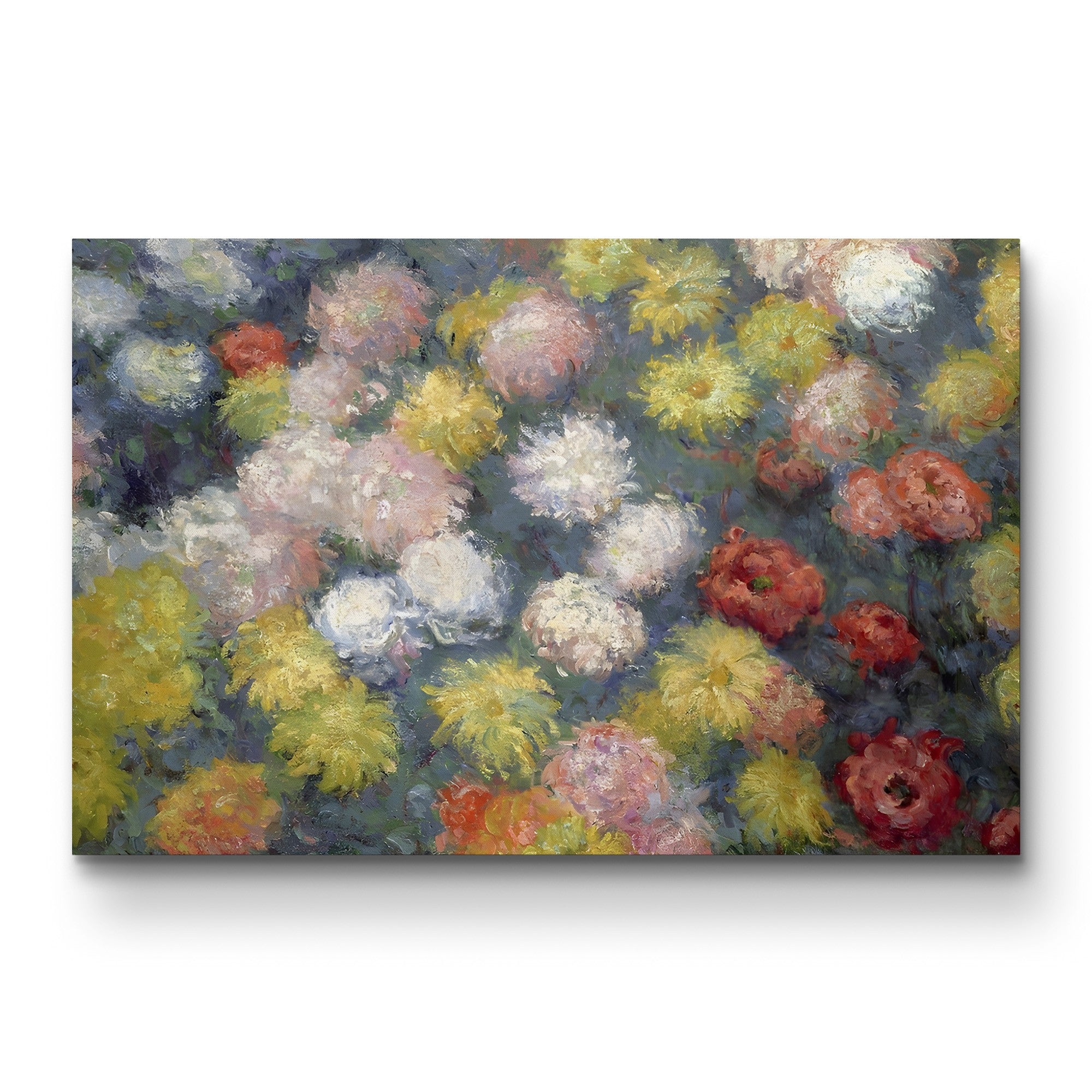 Chrysanthemums, 1897 – Claude Monet Wall Art | Late Impressionist Floral Still Life Canvas Print
