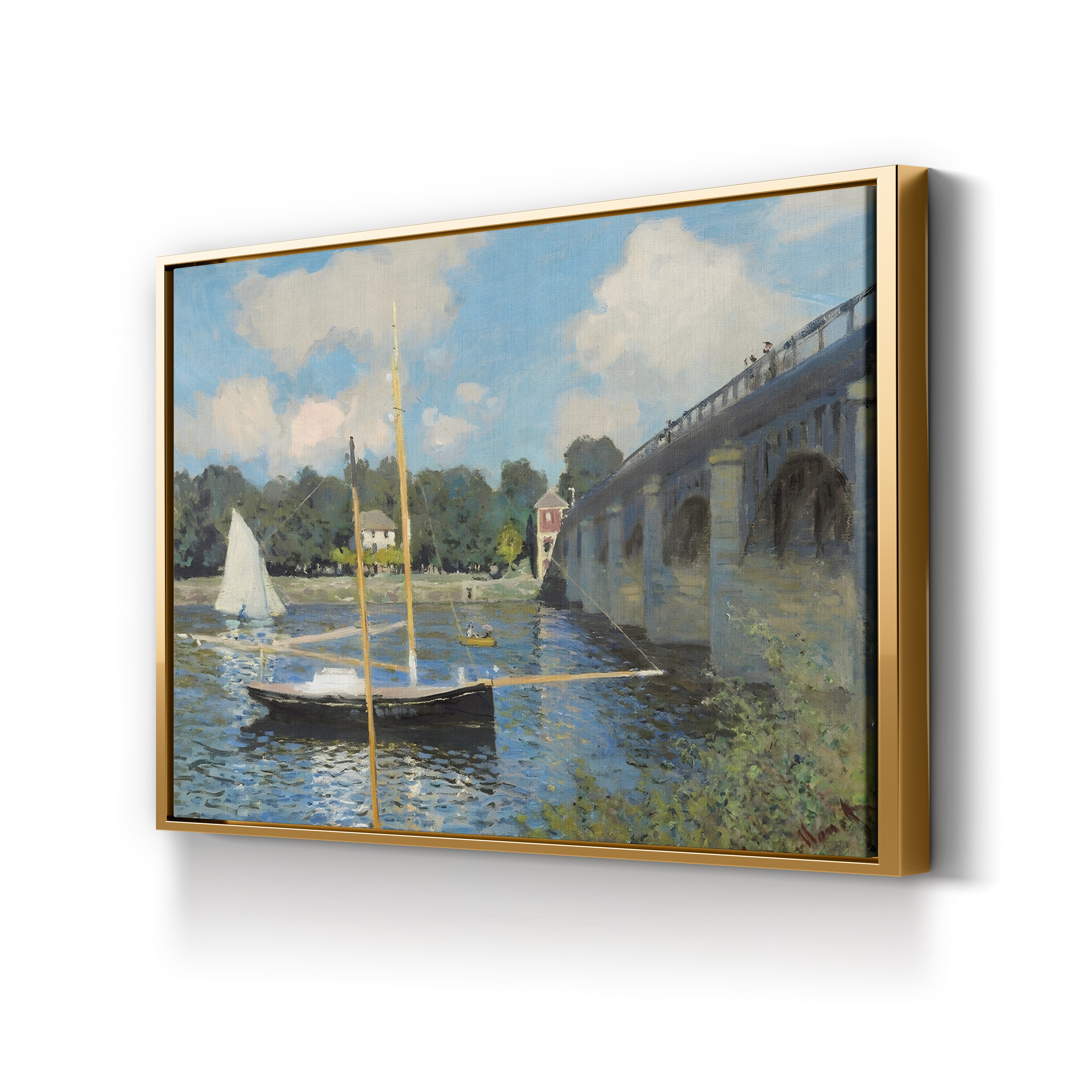 The Bridge at Argenteuil (Le Pont d’Argenteuil), 1874 by Claude Monet