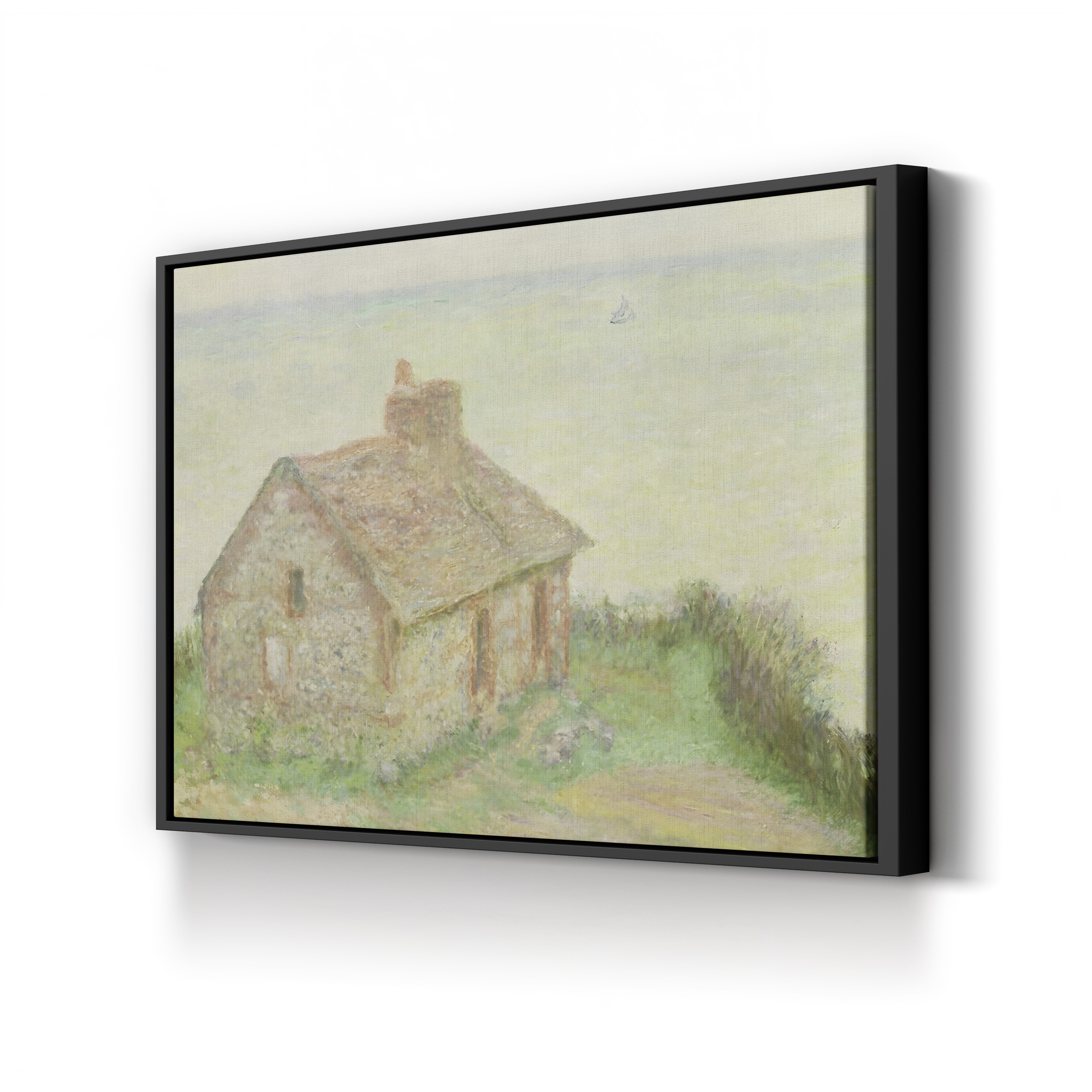 The Customs House, Pink Effect (La Maison du Douanier, effet rose), 1897 by Claude Monet