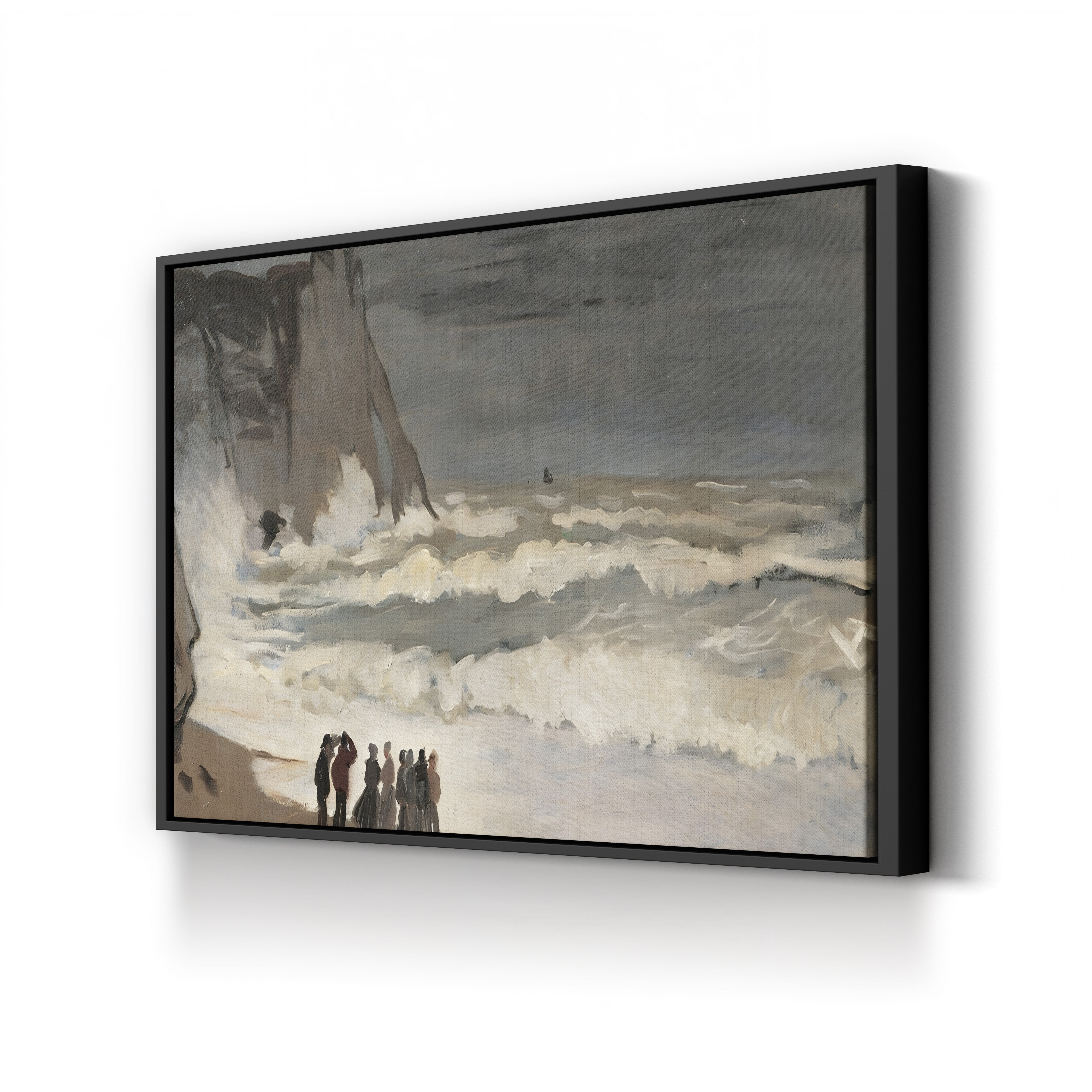 Rough Sea at Étretat (Grosse mer à Étretat), 1868-1869 by Claude Monet