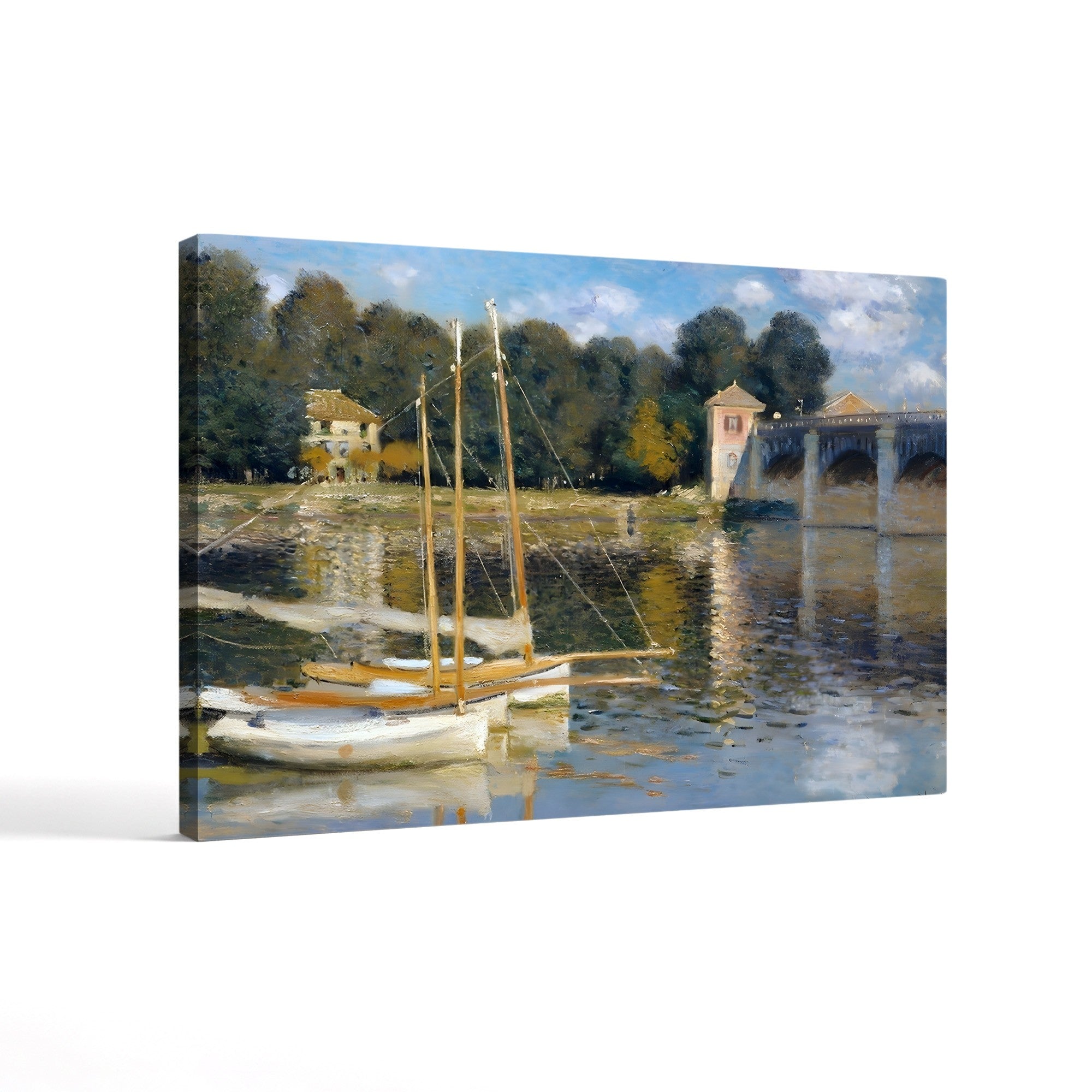 Bridge at Argenteuil, 1874 – Claude Monet Wall Art | Iconic Impressionist Canvas Print