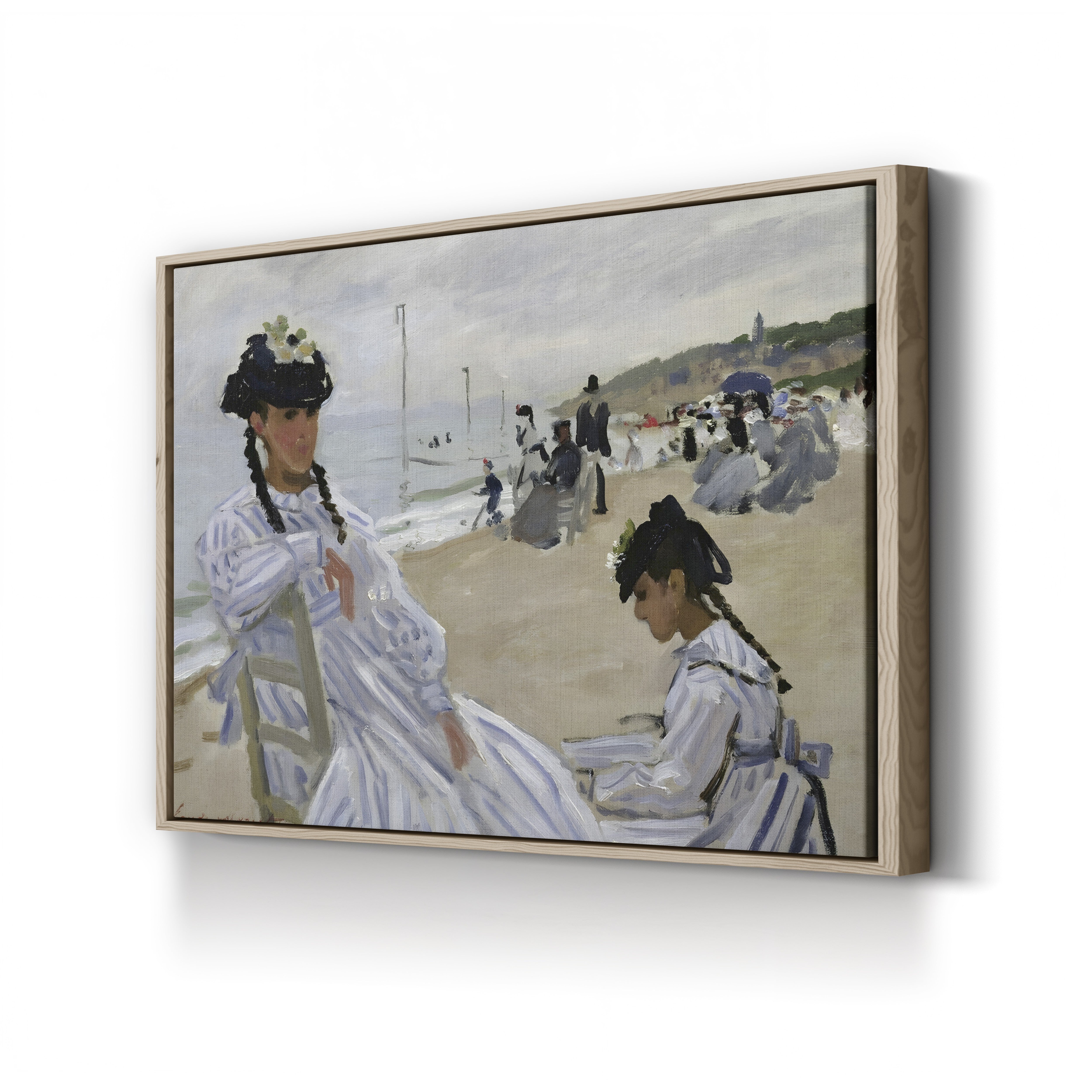 On the Beach at Trouville (Sur la plage à Trouville), 1870 by Claude Monet