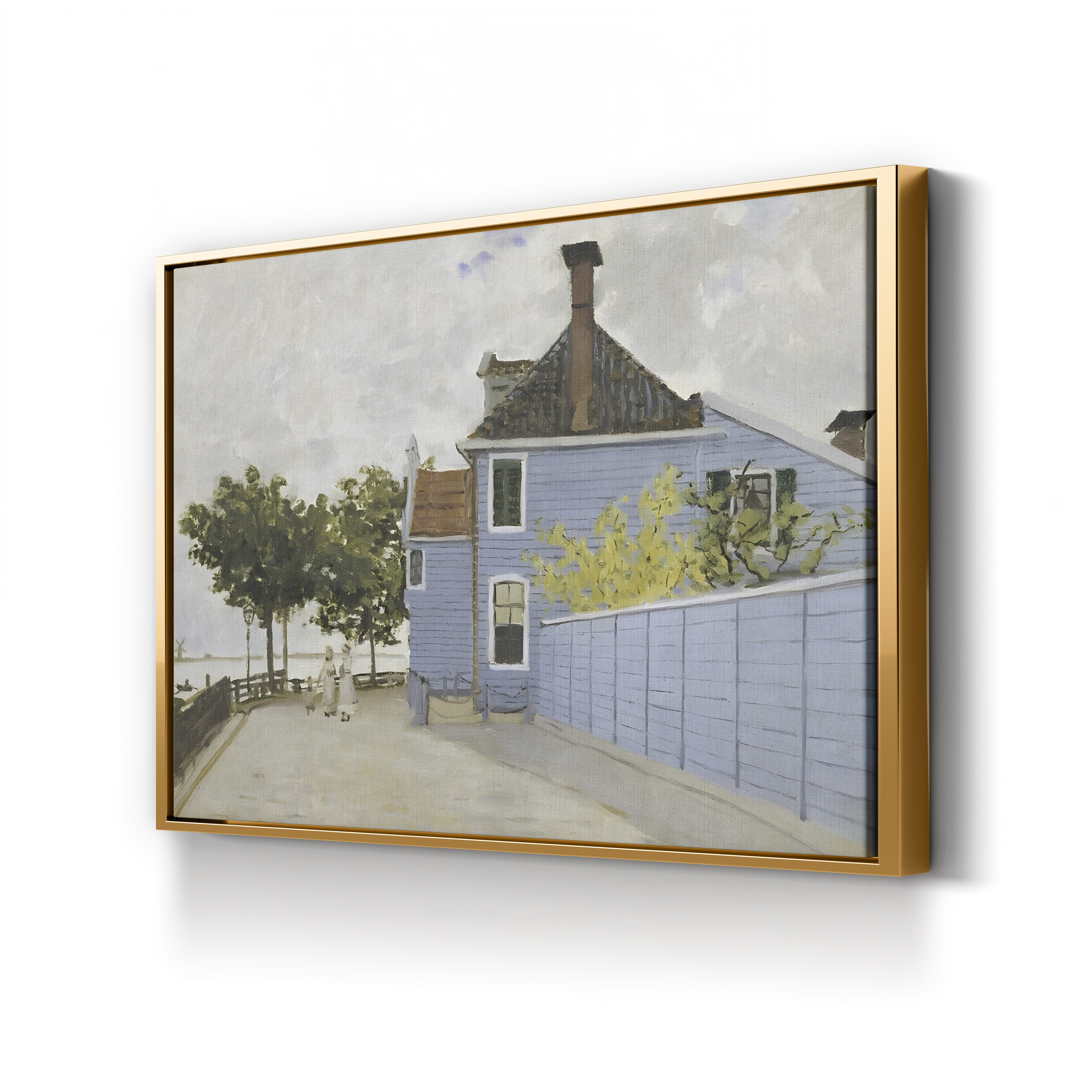 The Blue House at Zaandam (La Maison bleue à Zaandam), 1871 by Claude Monet
