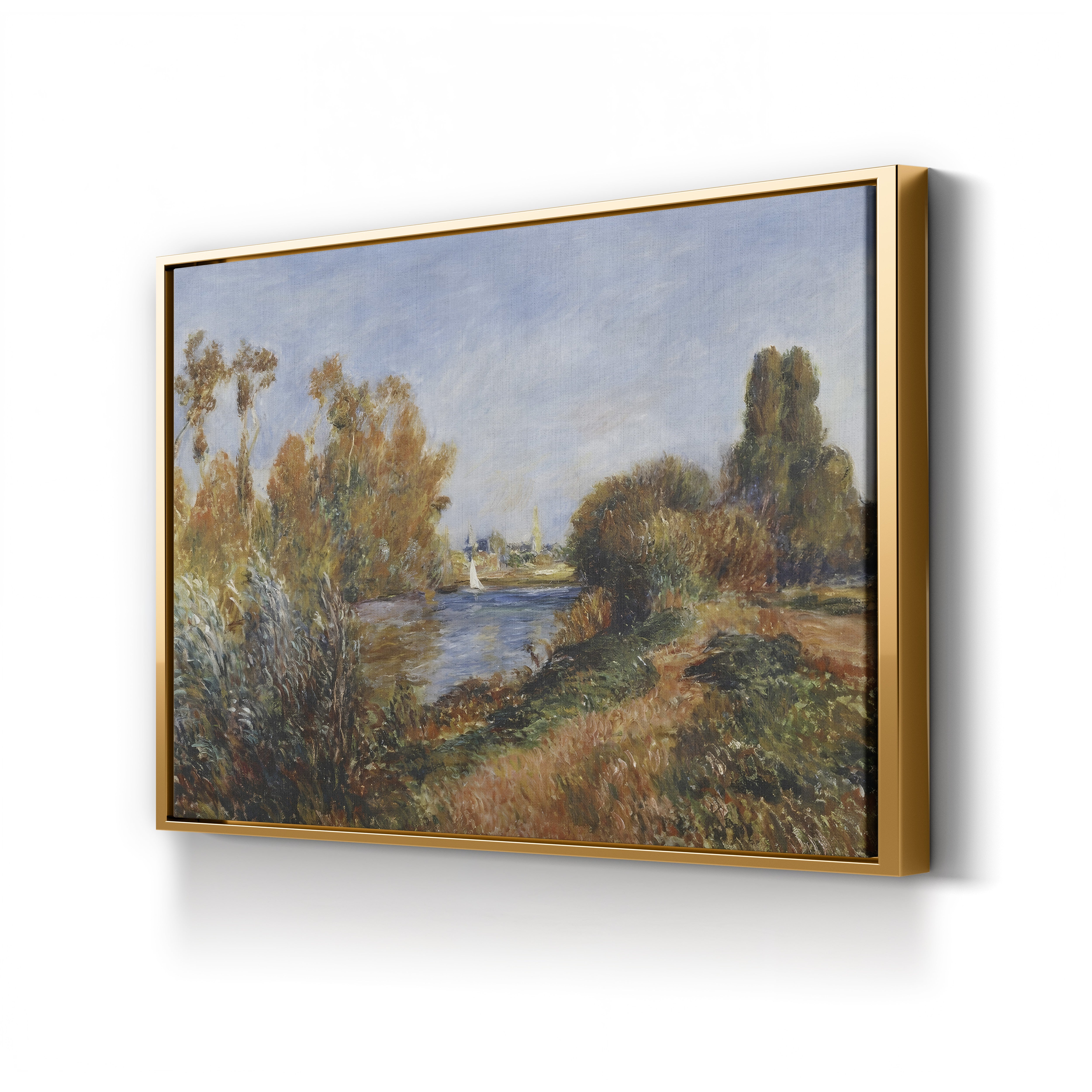 The Seine at Argenteuil, 1888 – Pierre-Auguste Renoir Wall Art | Impressionist River Canvas Print