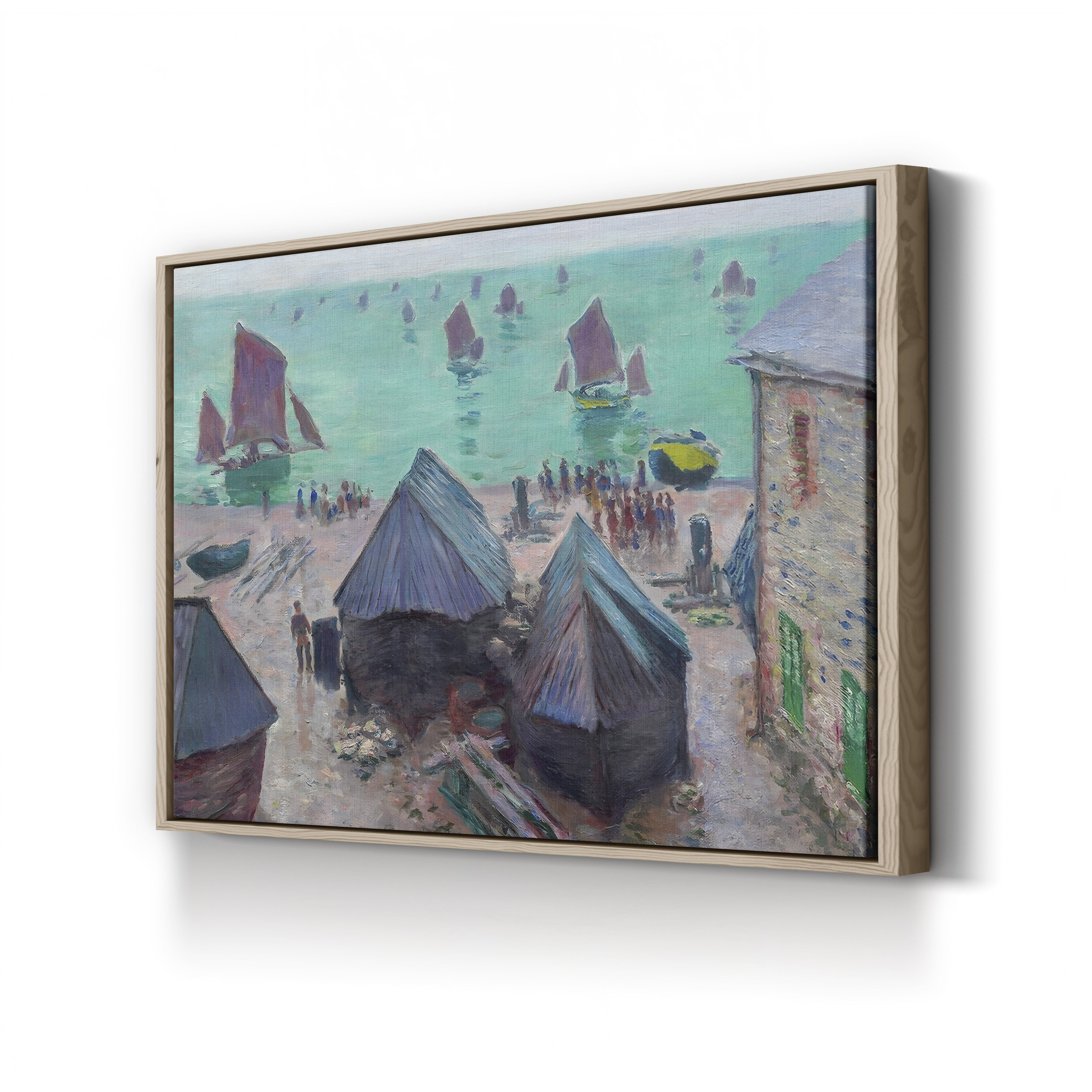 The Departure of the Boats, Étretat (Le Départ des bateaux, Étretat), 1885 by Claude Monet