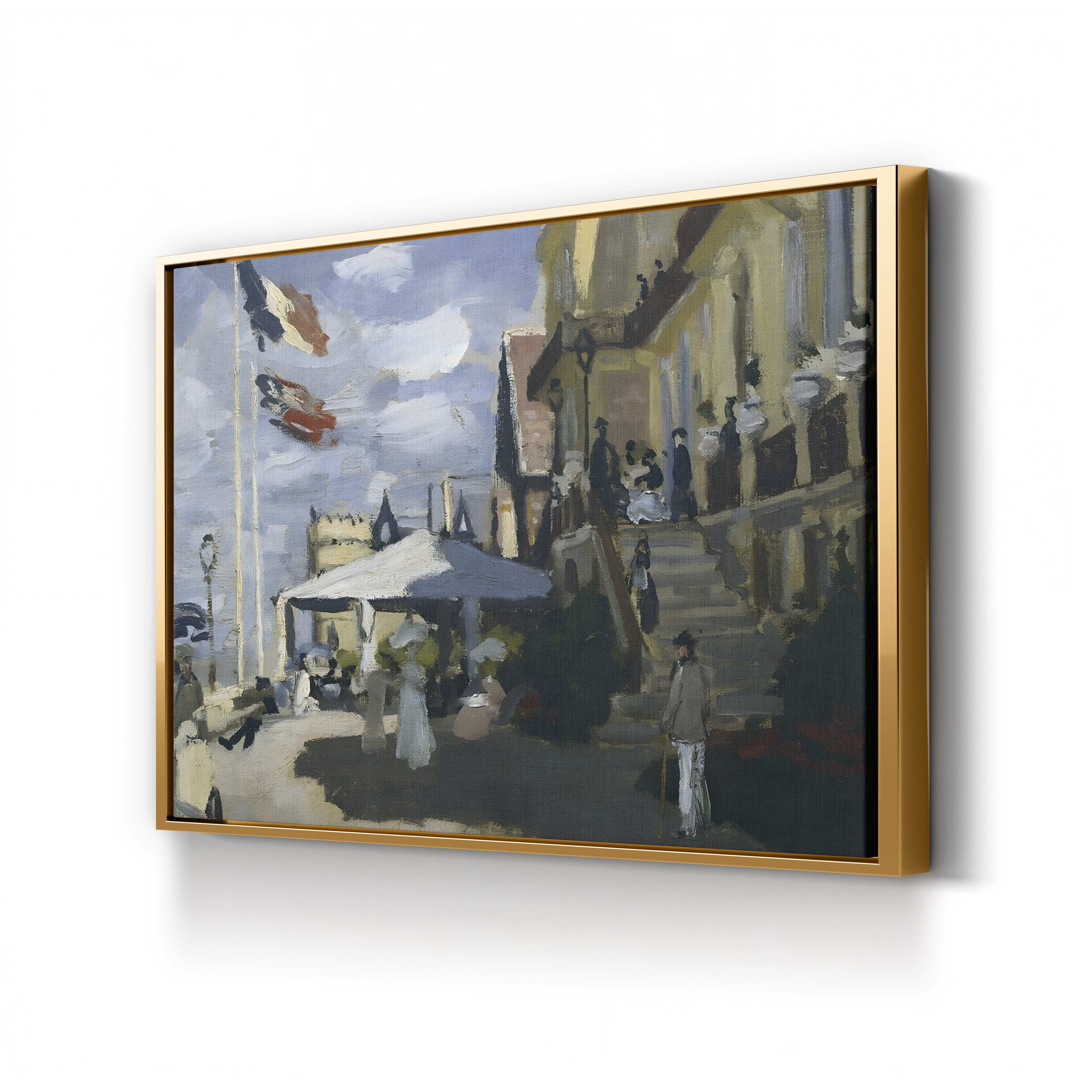 Hôtel des Roches Noires in Trouville (Detail), 1870 – Claude Monet Wall Art | Impressionist Coastal Canvas Print