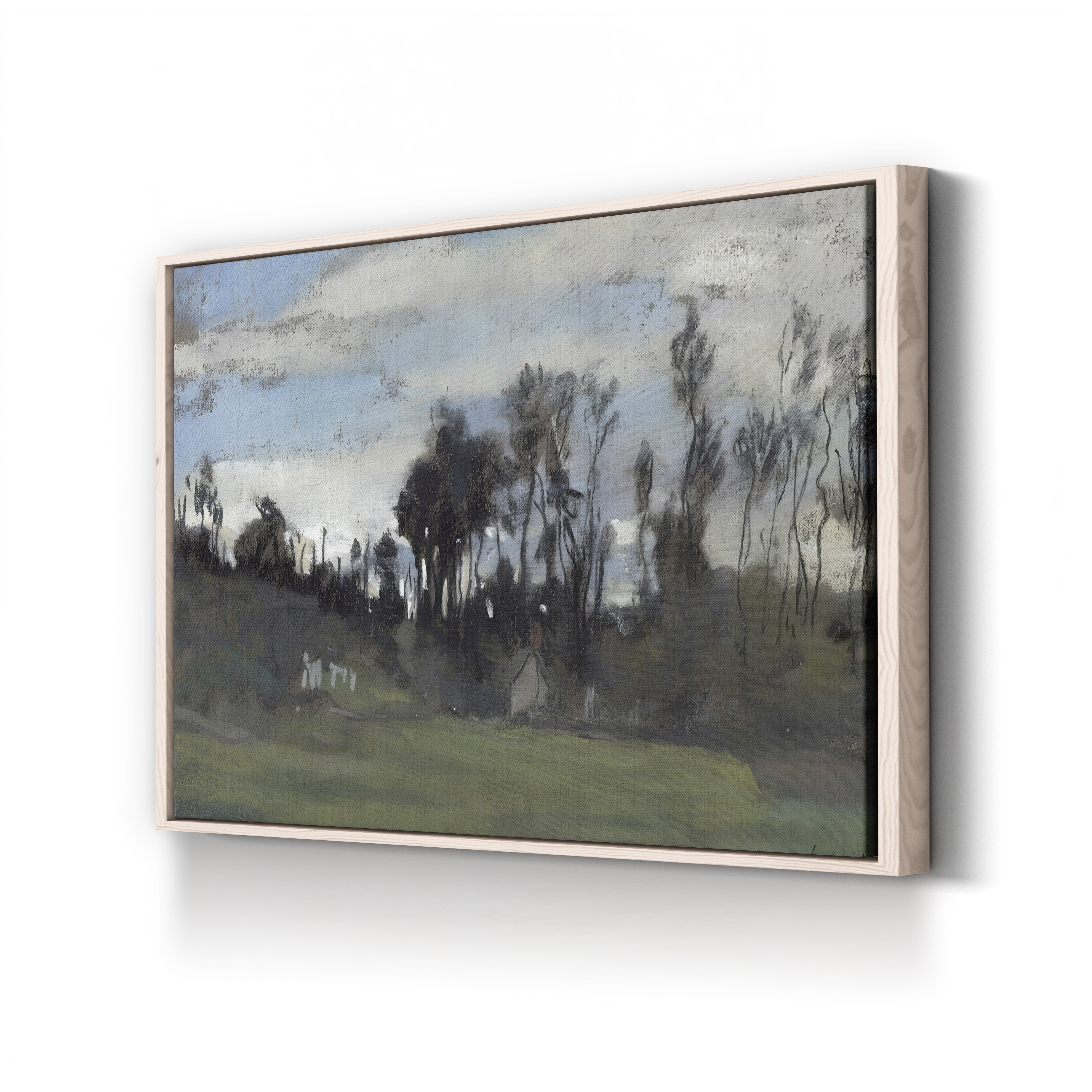 The Meadow Lined with Trees (Le Pré bordé d’arbres) by Claude Monet