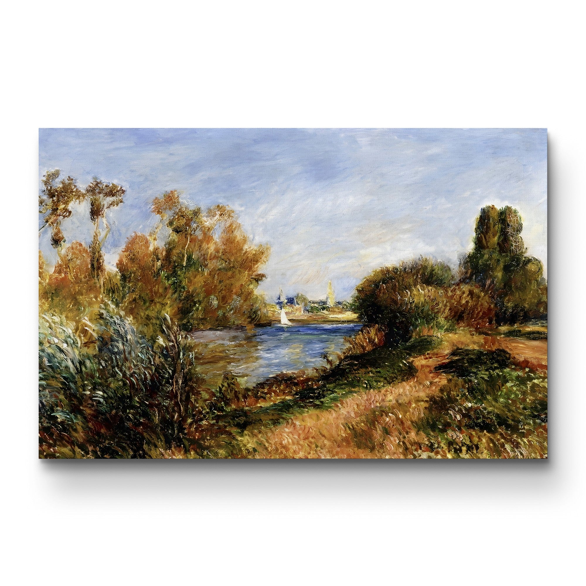 The Seine at Argenteuil, 1888 – Pierre-Auguste Renoir Wall Art | Impressionist River Canvas Print