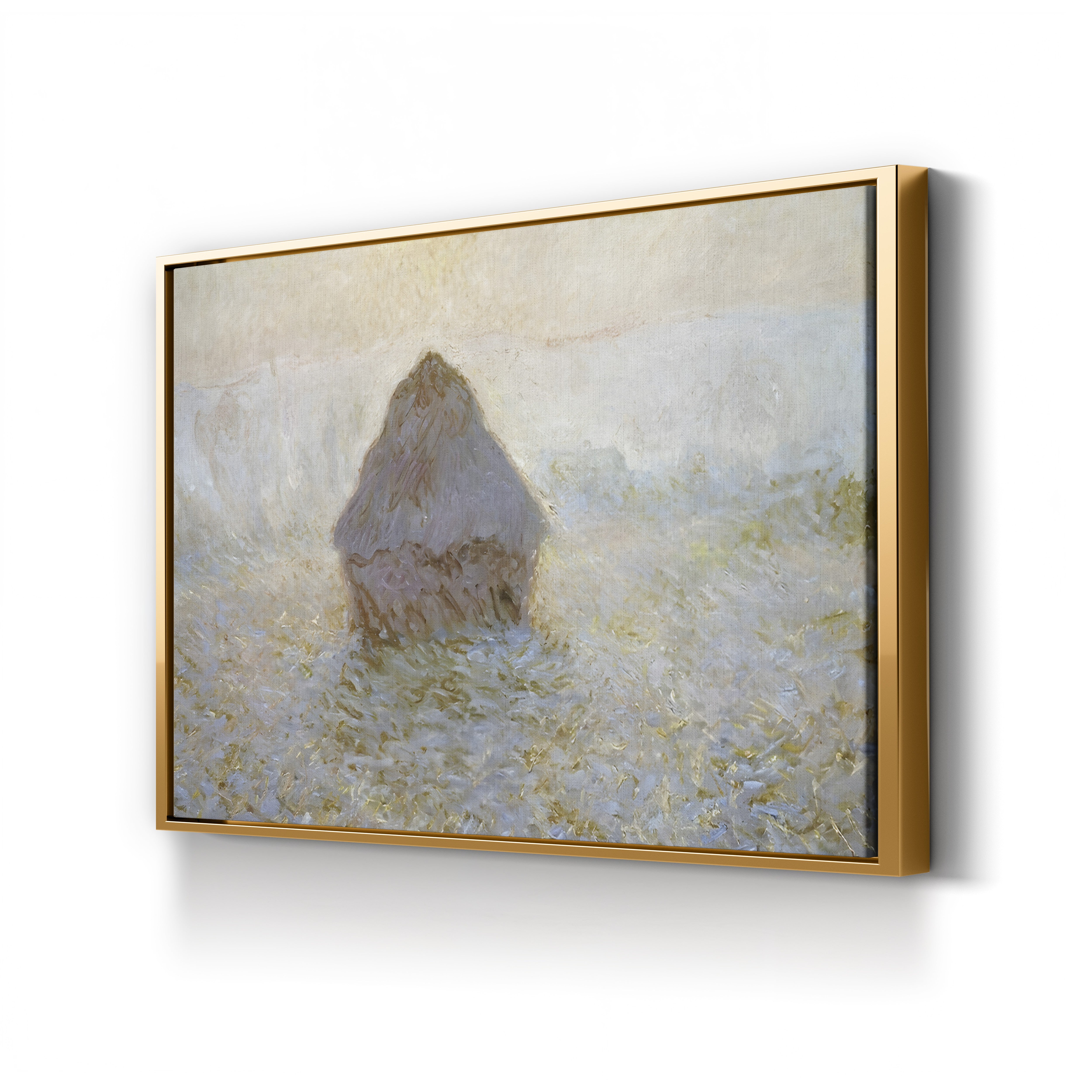 Haystacks, Sun in the Mist – Claude Monet Wall Art | Impressionist Series Canvas Print