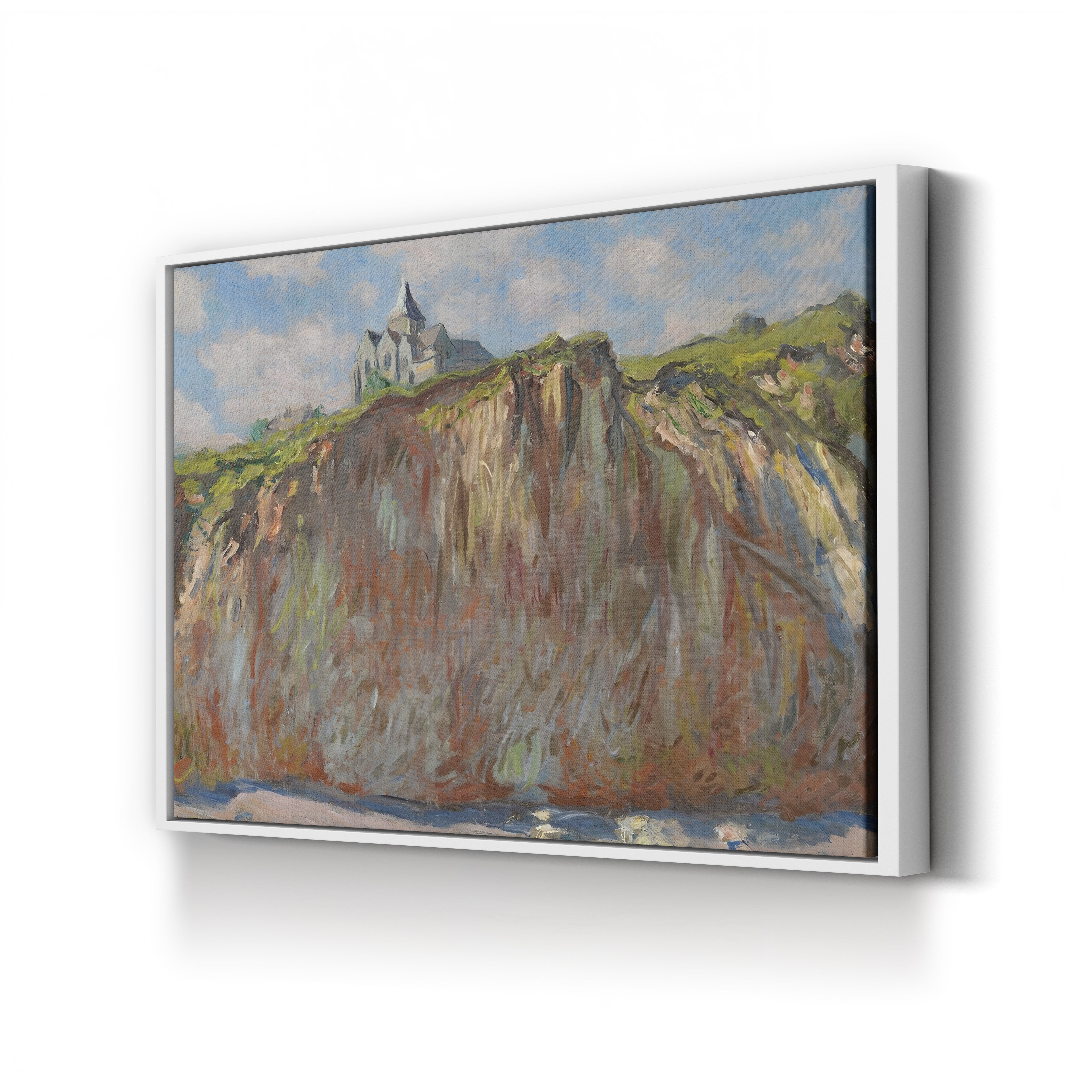 Church of Varengeville, Morning Effect, 1882 – Claude Monet Wall Art | Impressionist Norman Clifftop Canvas Print