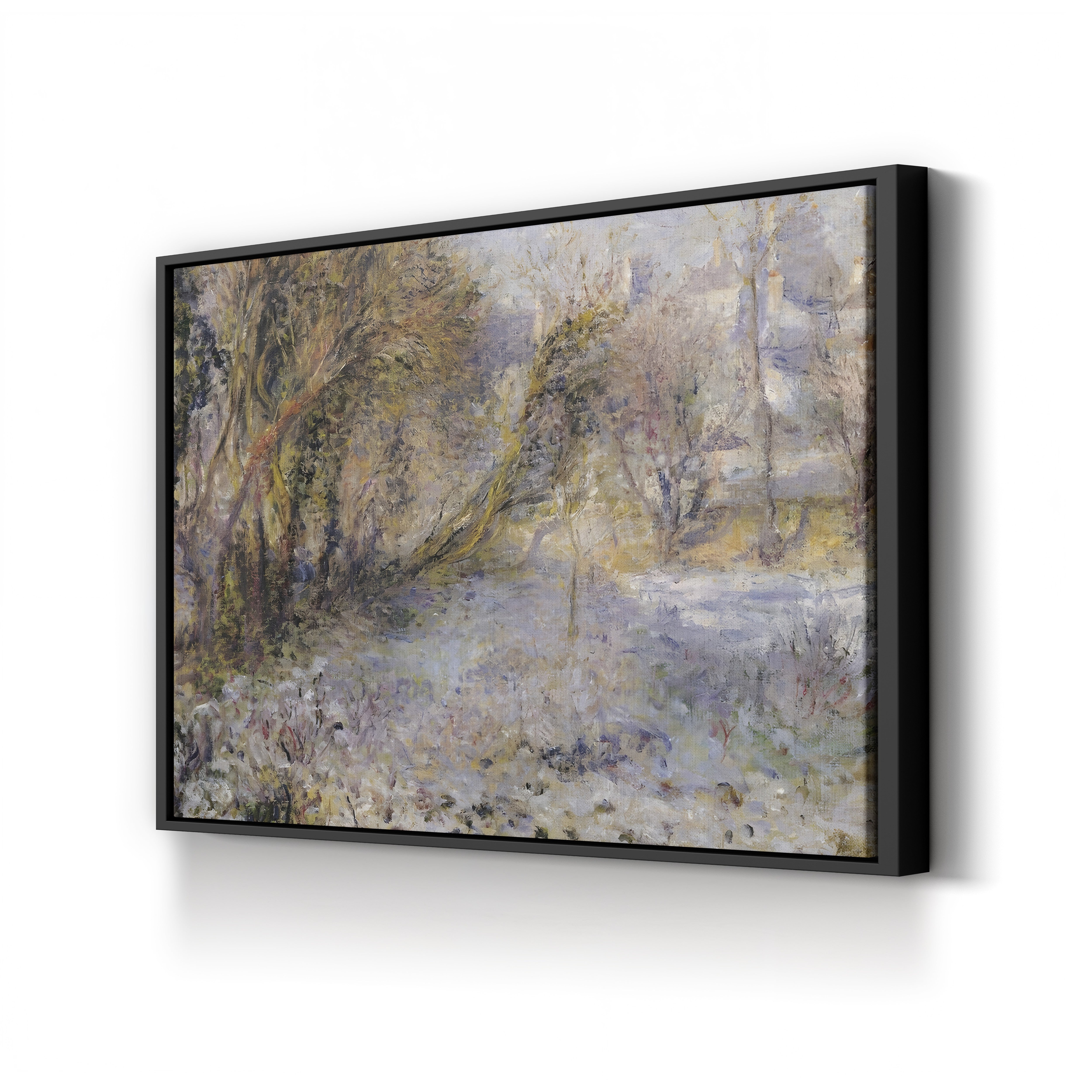 Snowy Landscape – Renoir Wall Art | Impressionist Winter Canvas Print