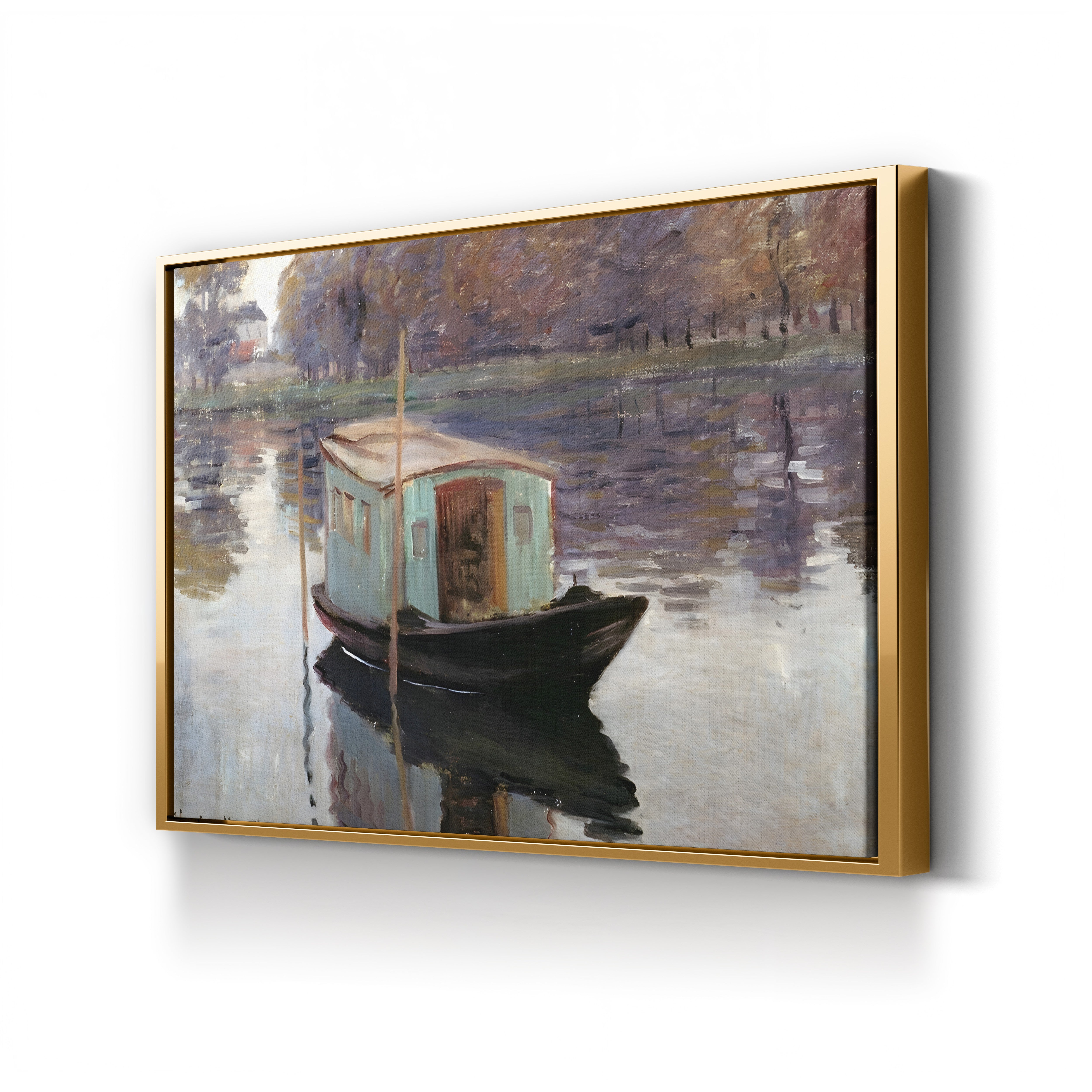 The Studio Boat (Le Bateau-atelier), 1874 by Claude Monet
