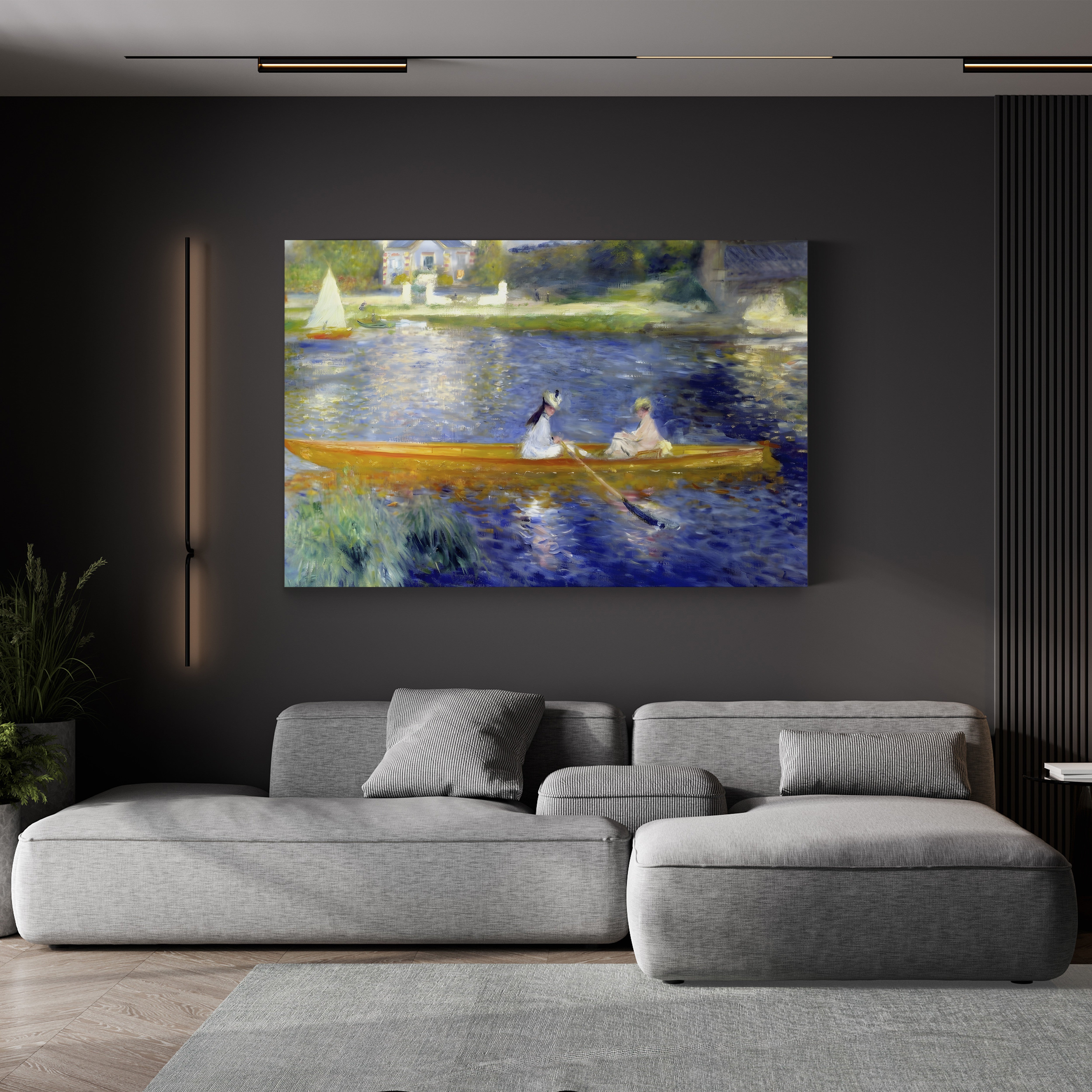 The Skiff (La Yole) – Pierre-Auguste Renoir Wall Art | Impressionist Boating Canvas Print