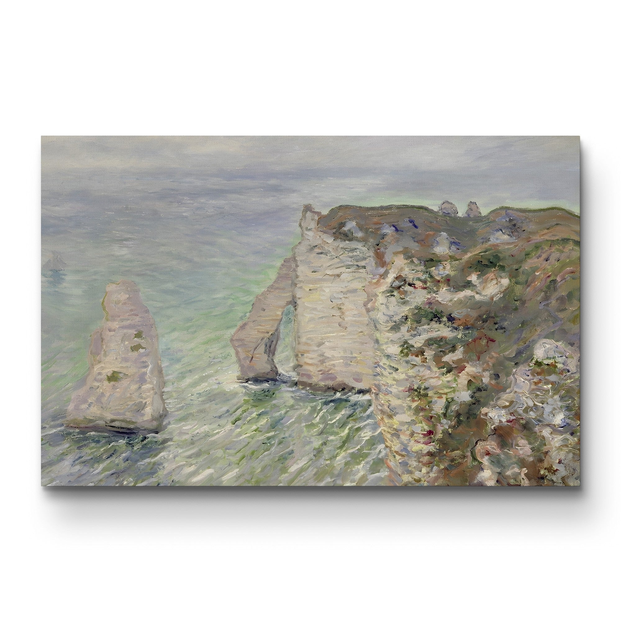 L’Aiguille and the Porte d’Aval, Étretat (Étretat, l’Aiguille et la Porte d’Aval), 1885-86 by Claude Monet