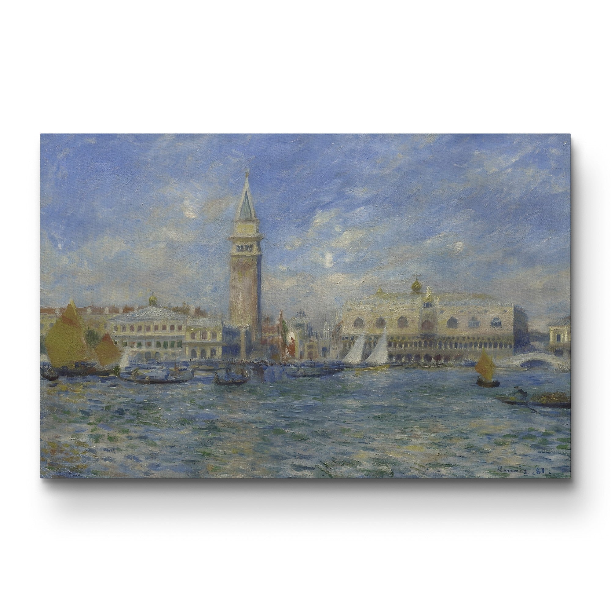 Venice, the Doge's Palace, 1881 – Pierre-Auguste Renoir Wall Art | Impressionist Venetian Canvas Print