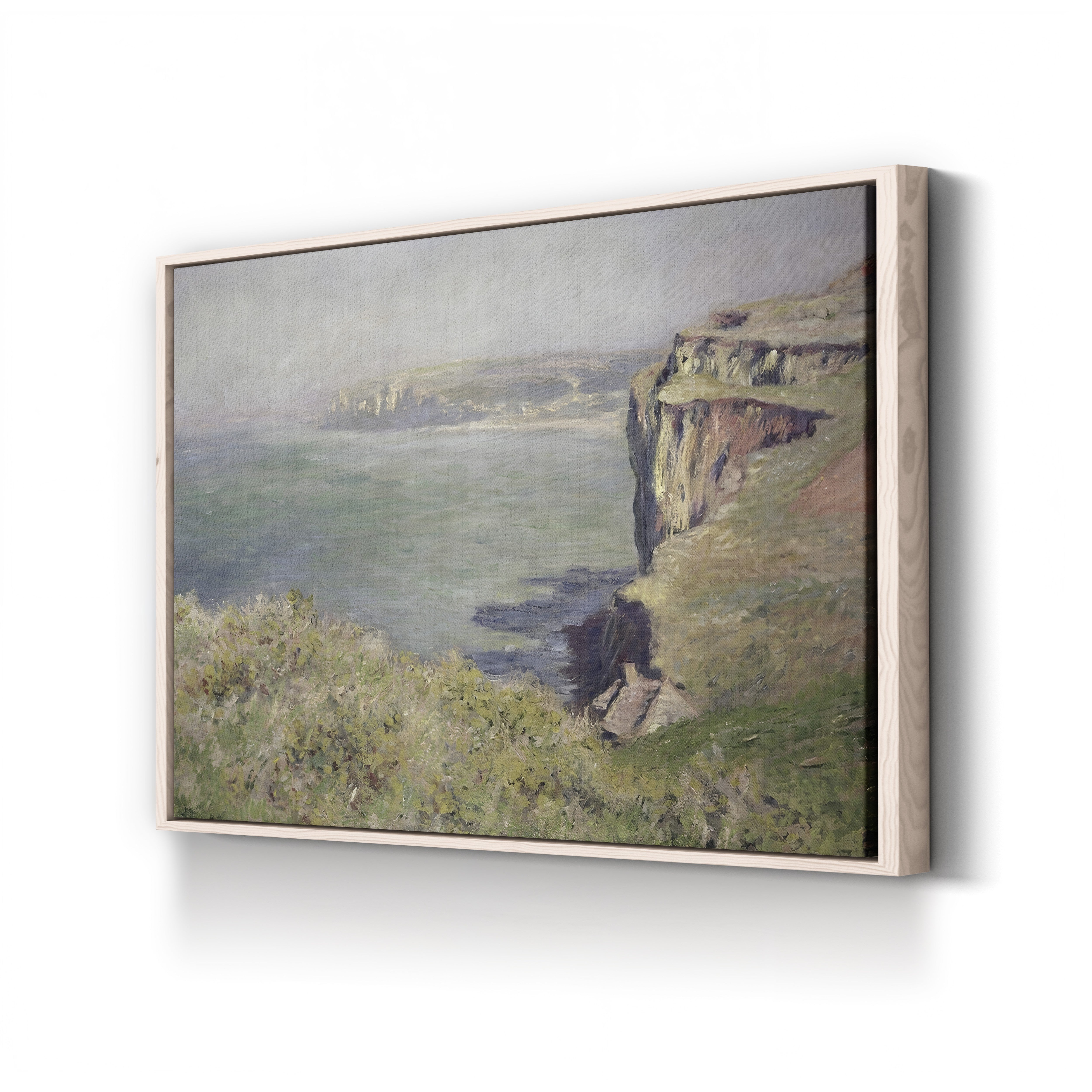 Cliff at Varengeville, 1882 – Claude Monet Wall Art | Impressionist Norman Clifftop Canvas Print
