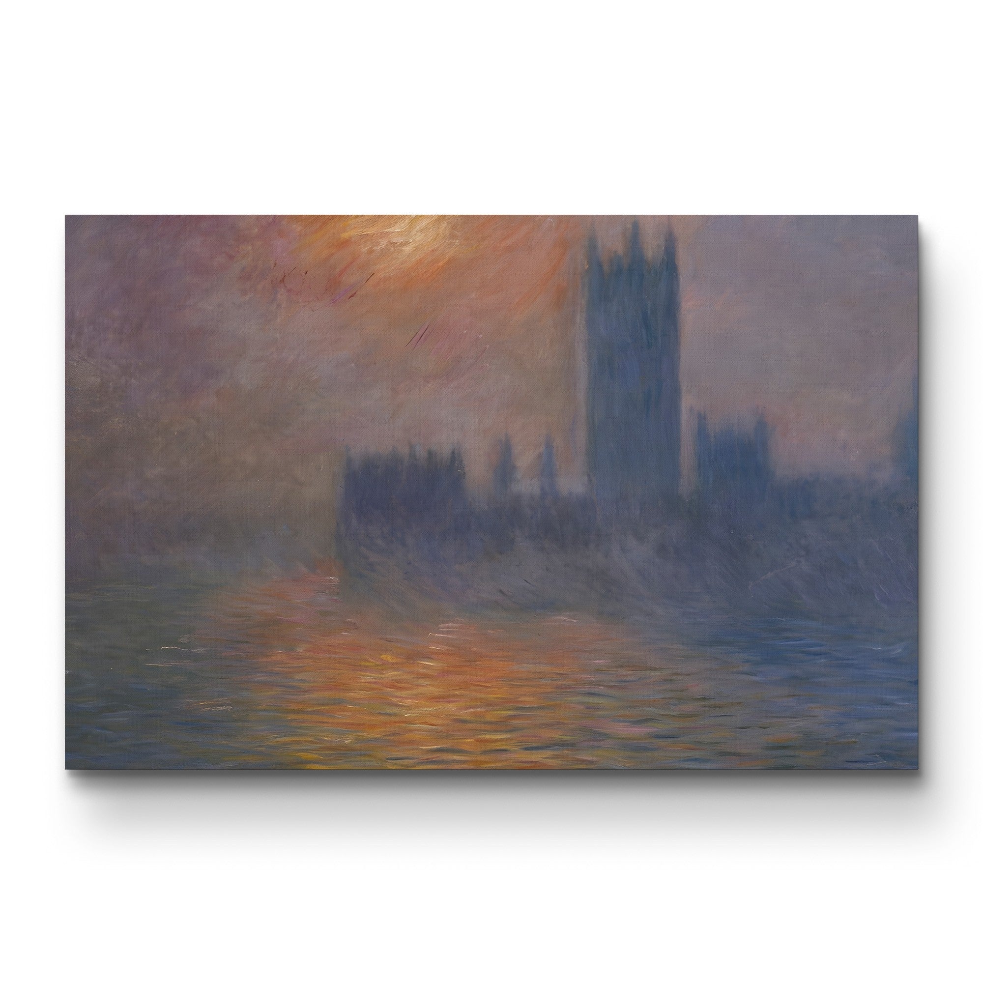 Houses of Parliament, Sunset, 1904 – Claude Monet Wall Art | Impressionist London Series Canvas Print