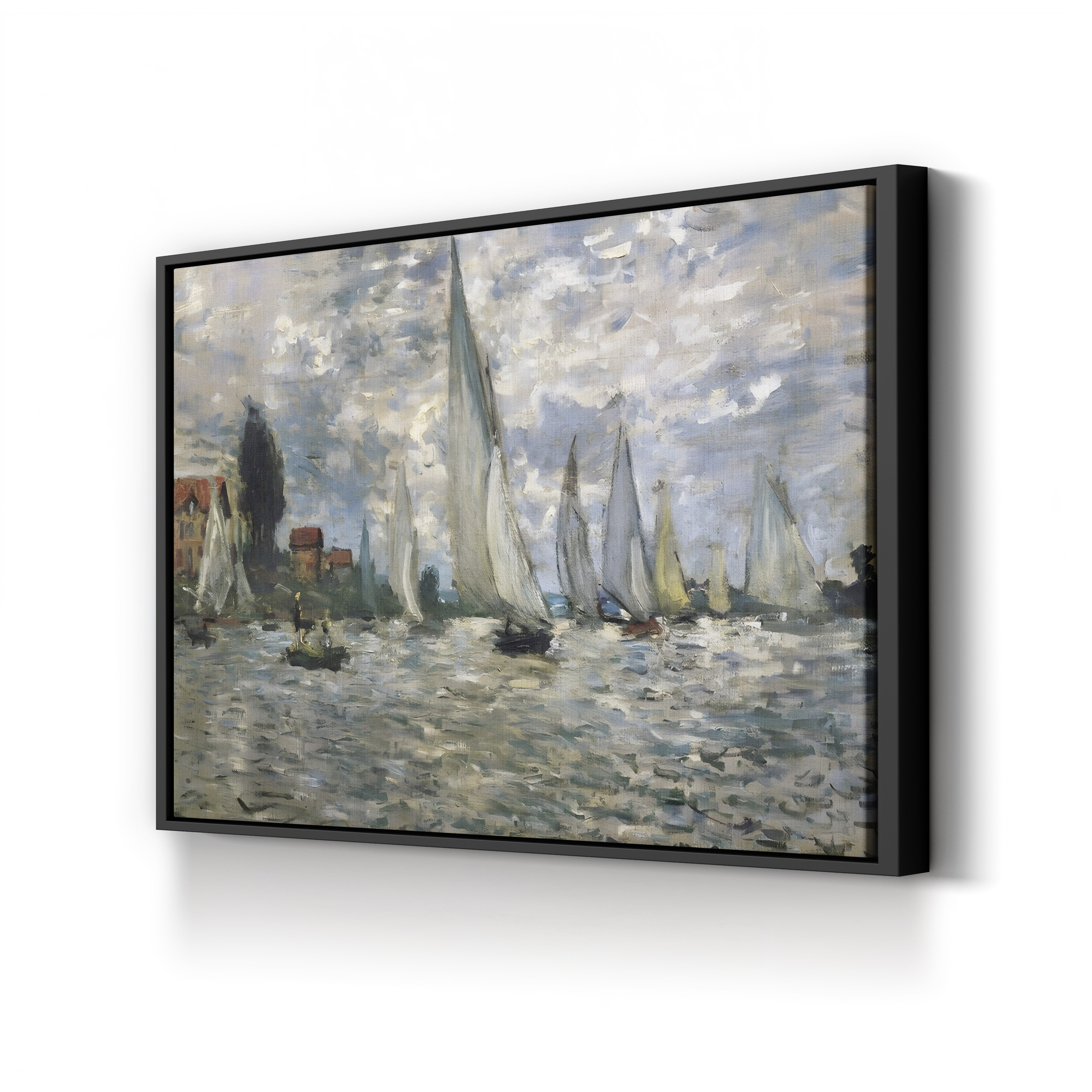 The Boats, Regatta at Argenteuil (Les Barques. Régates à Argenteuil), 1874 by Claude Monet