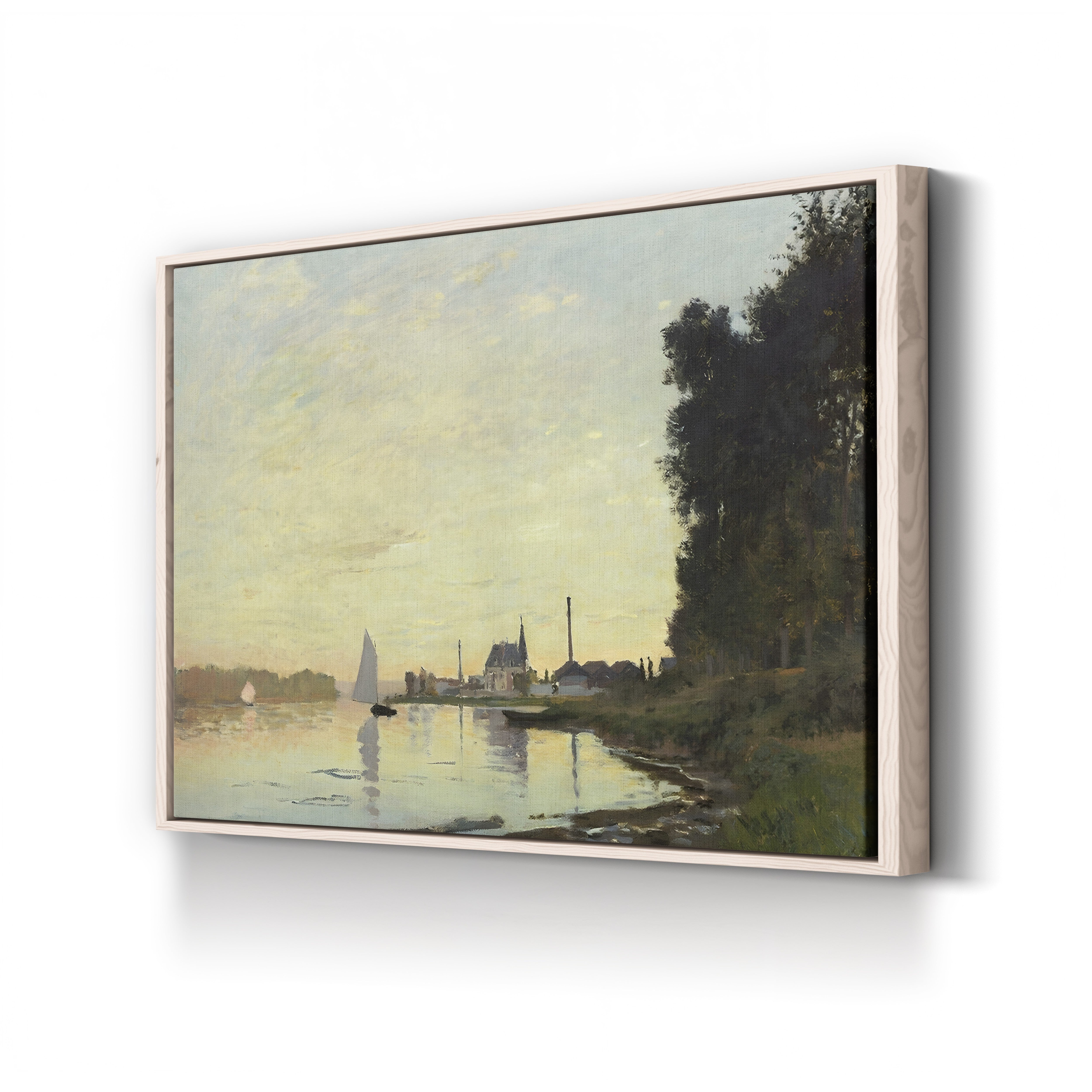 Argenteuil, Late Afternoon, 1872 – Claude Monet Wall Art | Early Impressionist Seine Canvas Print