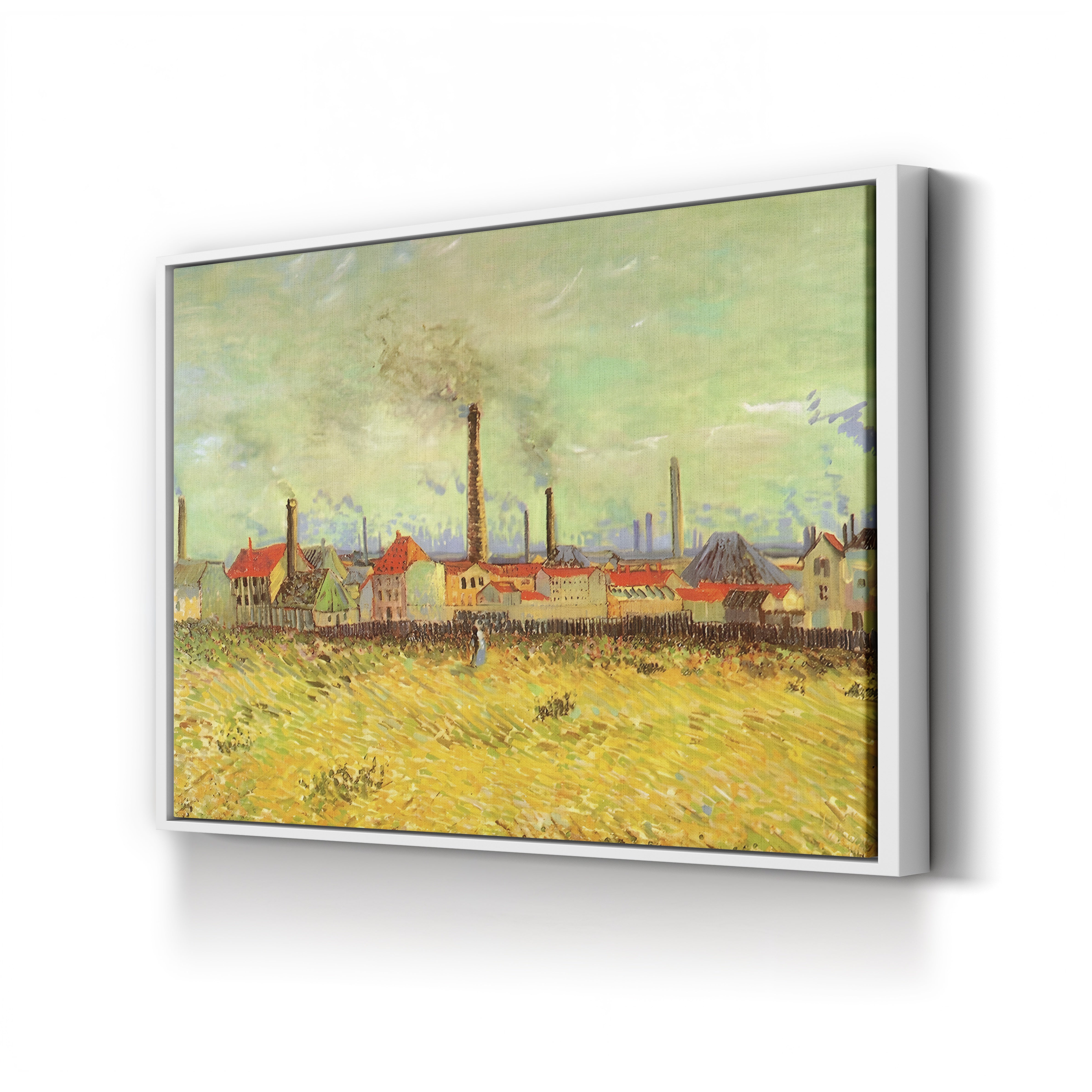 Factories at Asnières – Vincent van Gogh Wall Art | Post-Impressionist Industrial Canvas Print