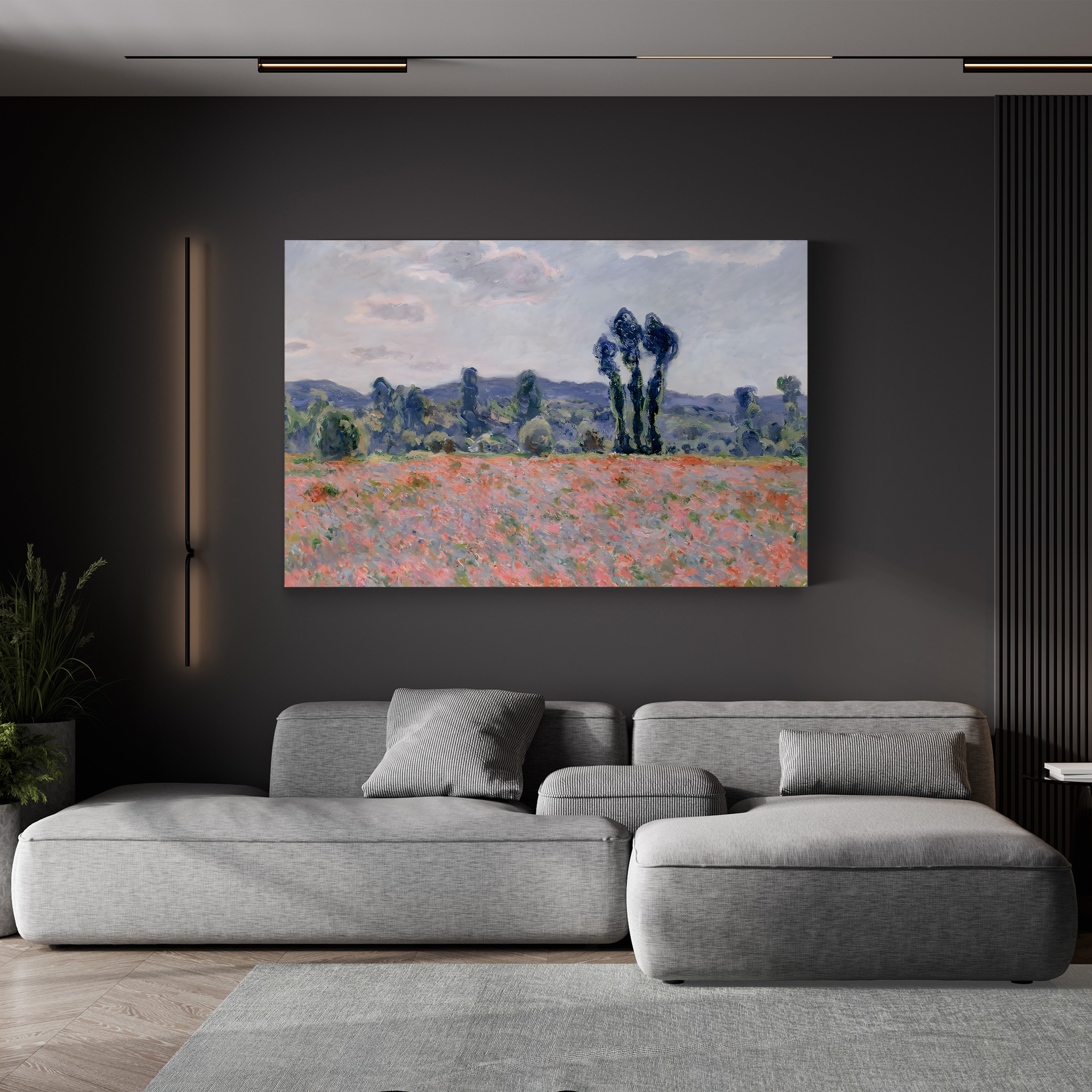 Poppy Field (Champ de coquelicots) by Claude Monet