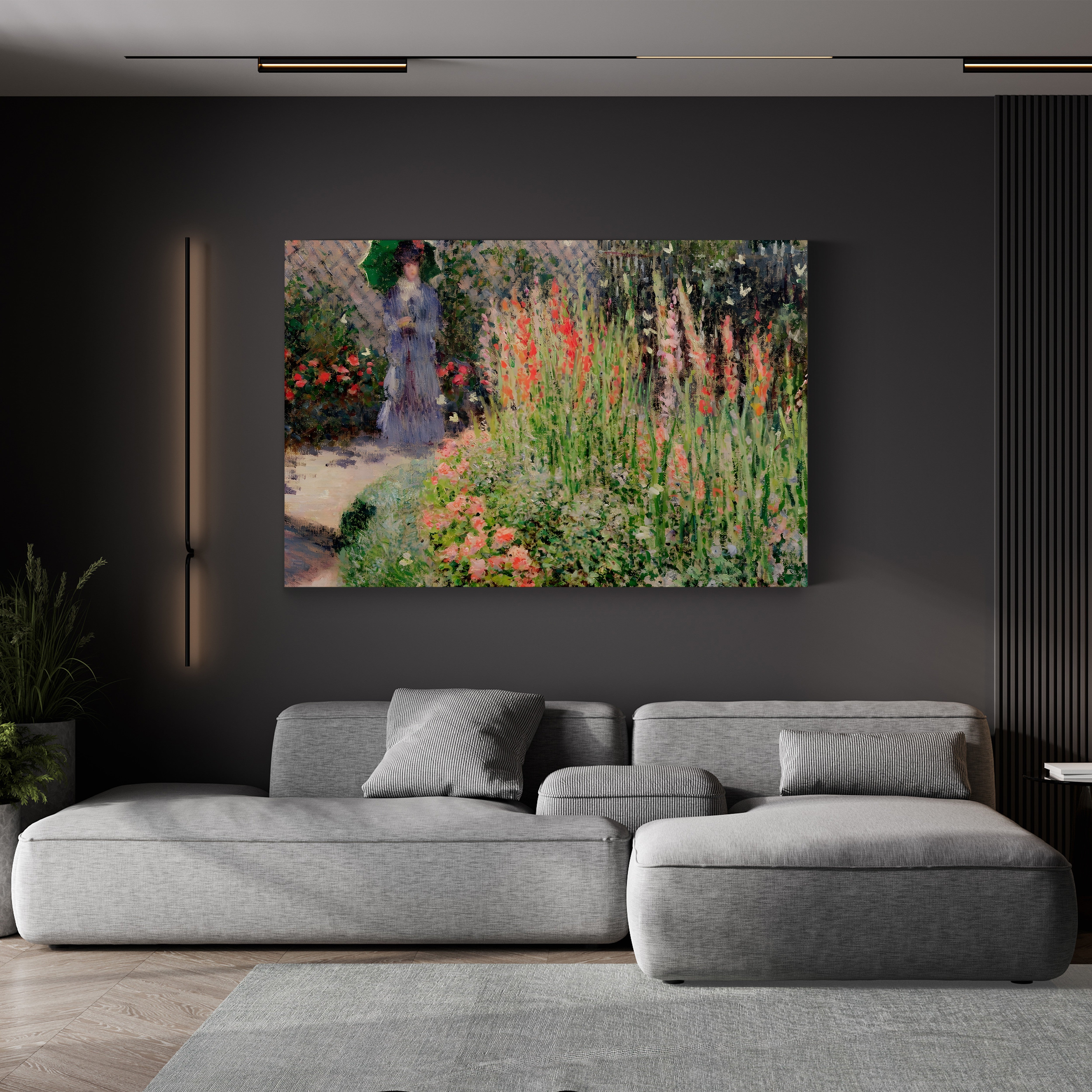 Gladioli, c. 1876 – Claude Monet Wall Art | Impressionist Floral Garden Canvas Print