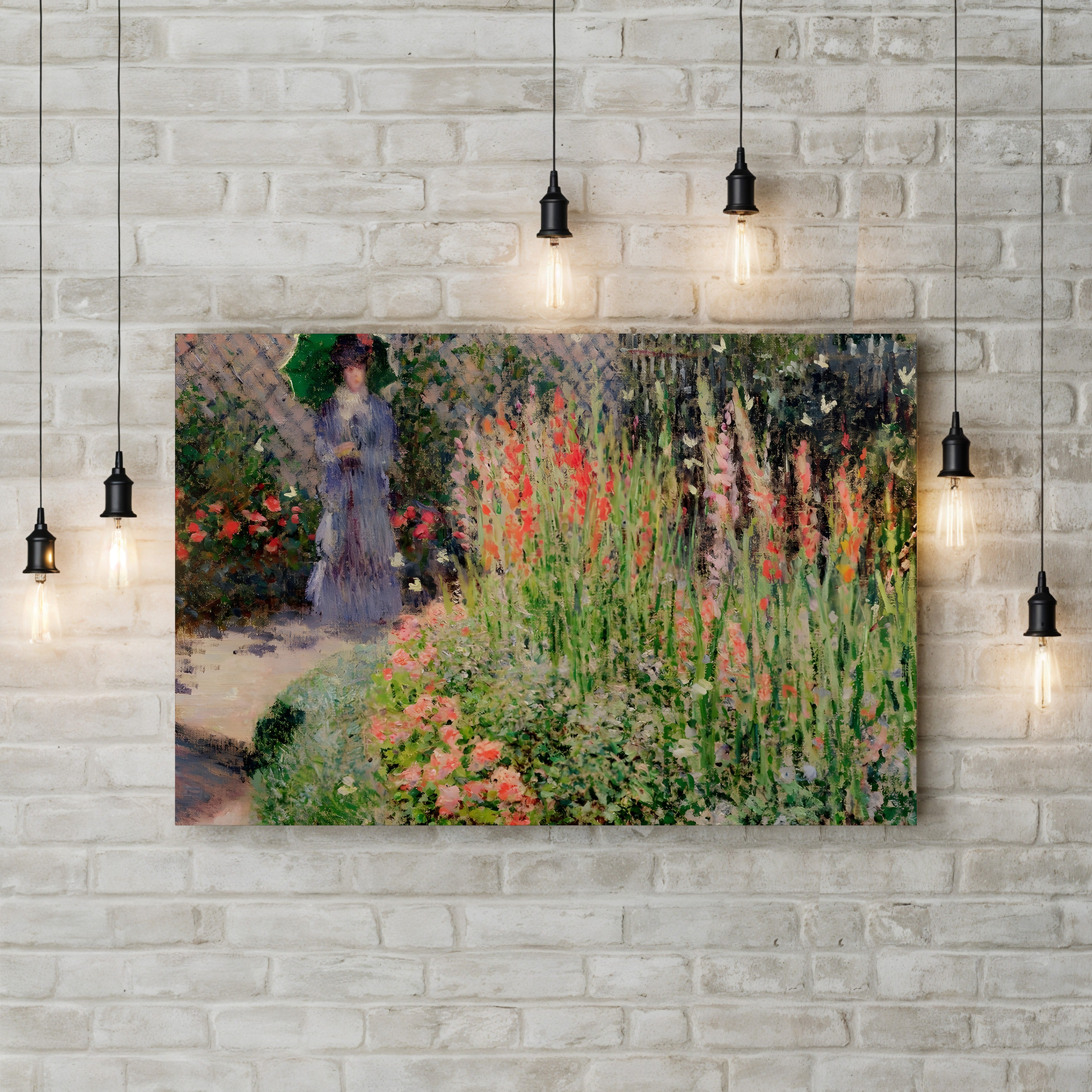 Gladioli, c. 1876 – Claude Monet Wall Art | Impressionist Floral Garden Canvas Print