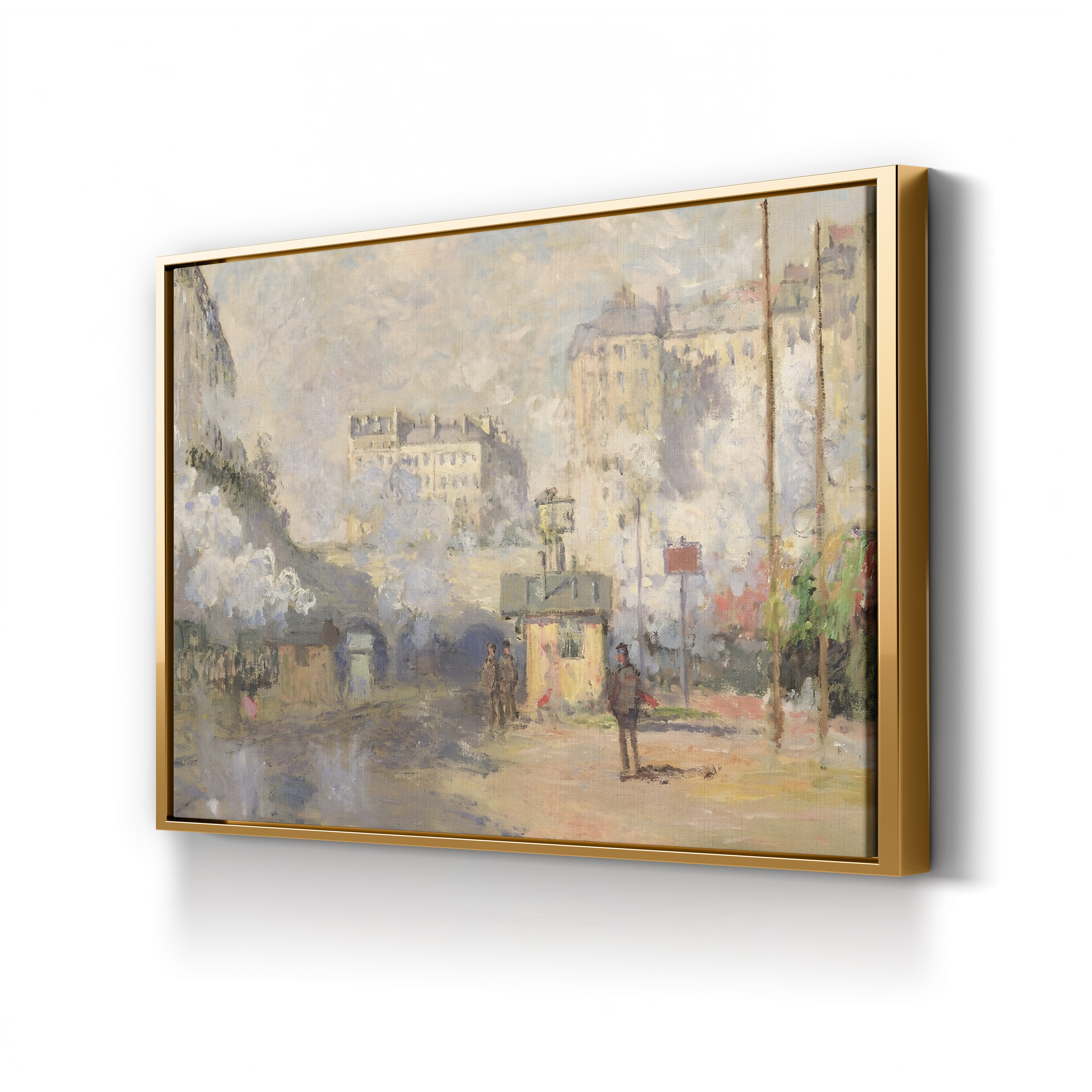Gare Saint-Lazare, 1877 – Claude Monet Wall Art | Impressionist Railway Station Canvas Print