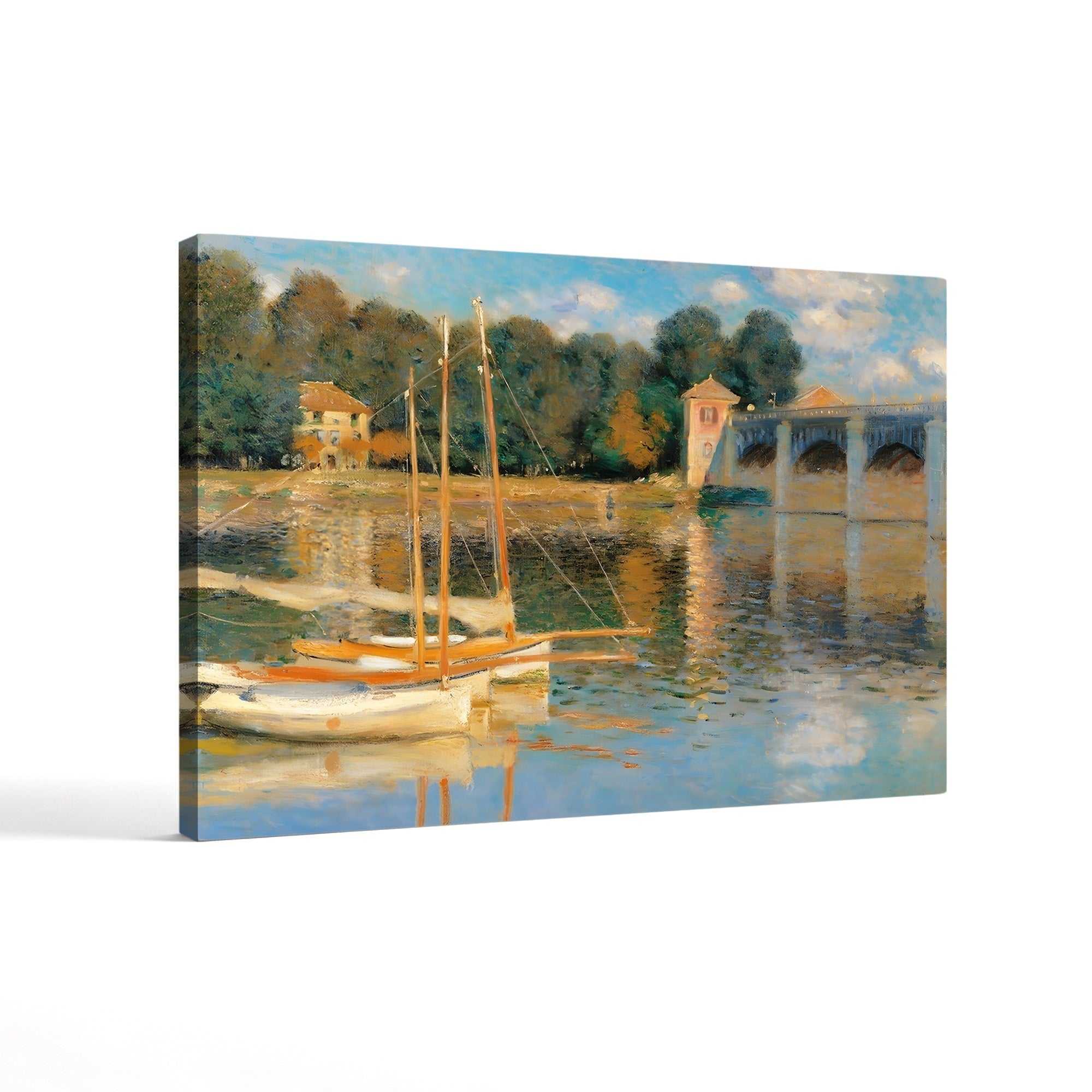 The Bridge at Argenteuil, 1874 – Claude Monet Wall Art | Musée d'Orsay Impressionist Canvas Print