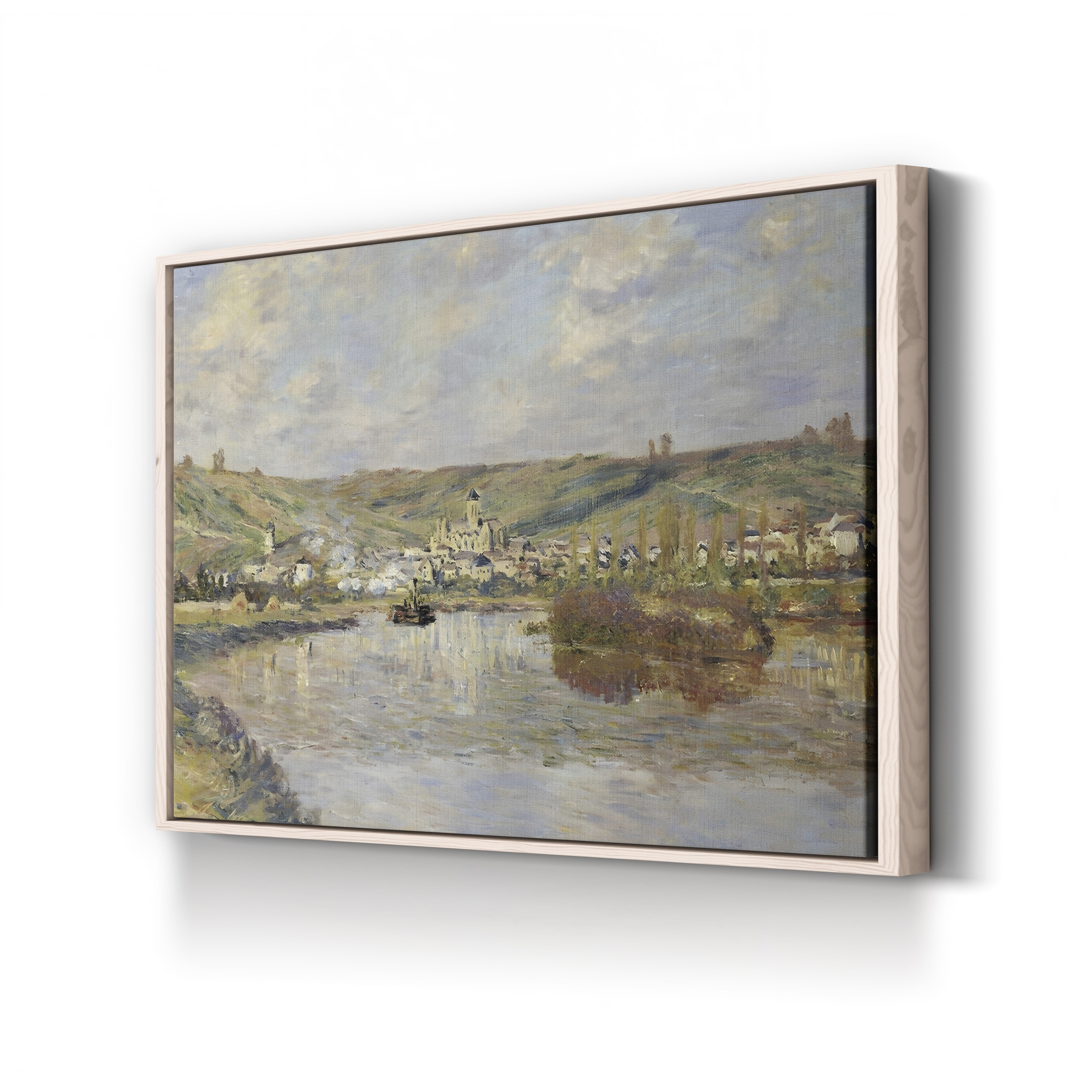 End of the Afternoon, Vétheuil – Claude Monet Wall Art | Impressionist Landscape Canvas Print