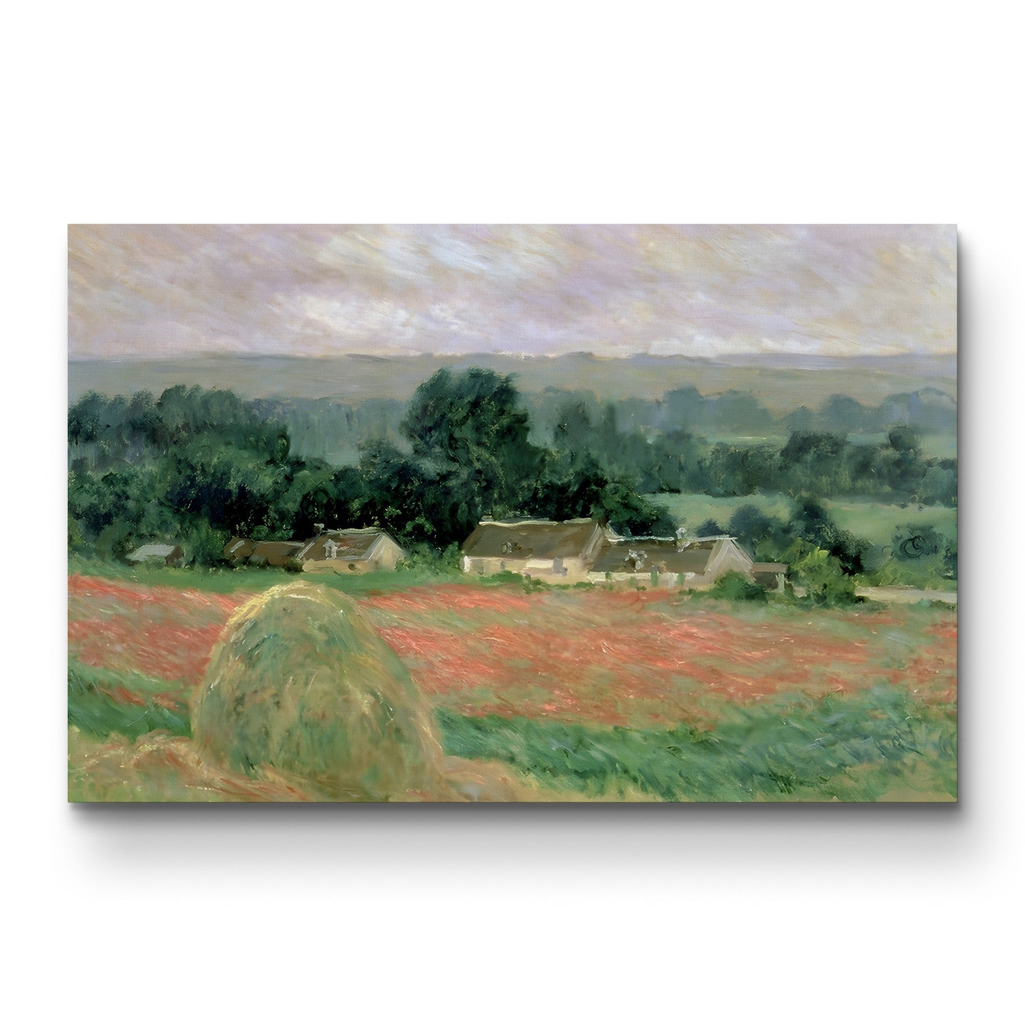 Haystack at Giverny, 1886 – Claude Monet Wall Art | Impressionist Meadow Canvas Print
