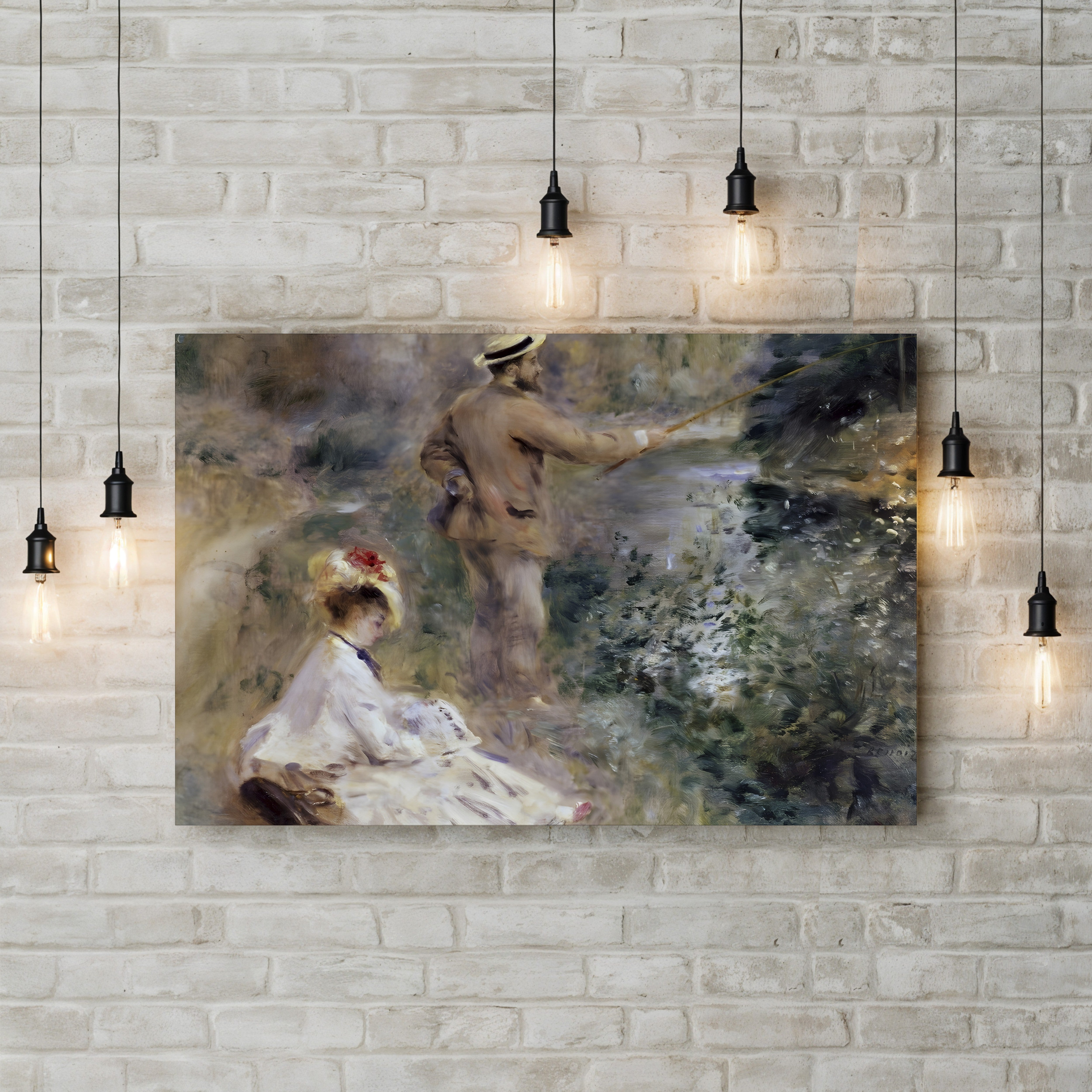 The Fisherman – Pierre-Auguste Renoir Wall Art | Impressionist Figural Canvas Print