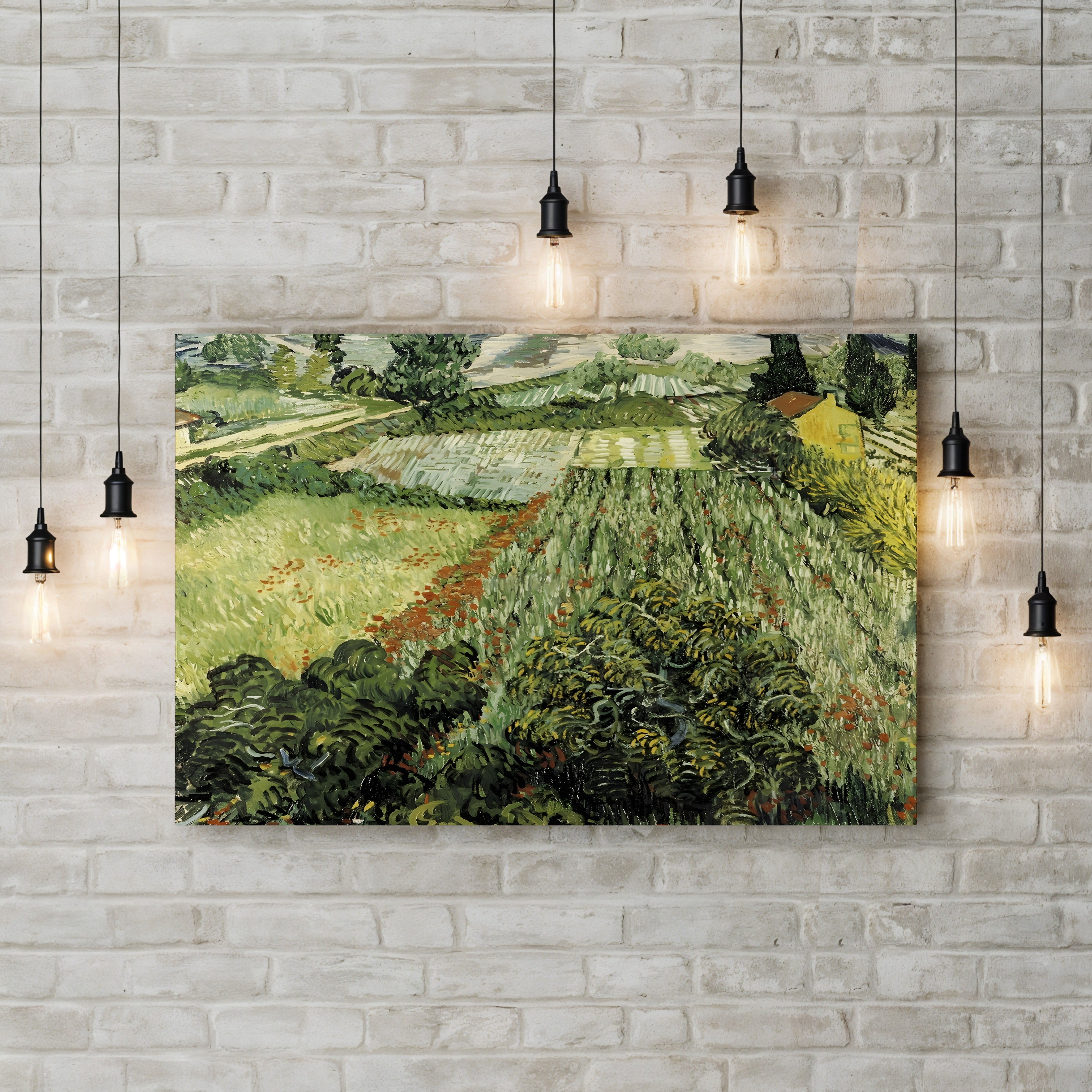 Feld mit Mohnblumen (Field with Poppies) – Vincent van Gogh Wall Art | Post-Impressionist Landscape Canvas Print