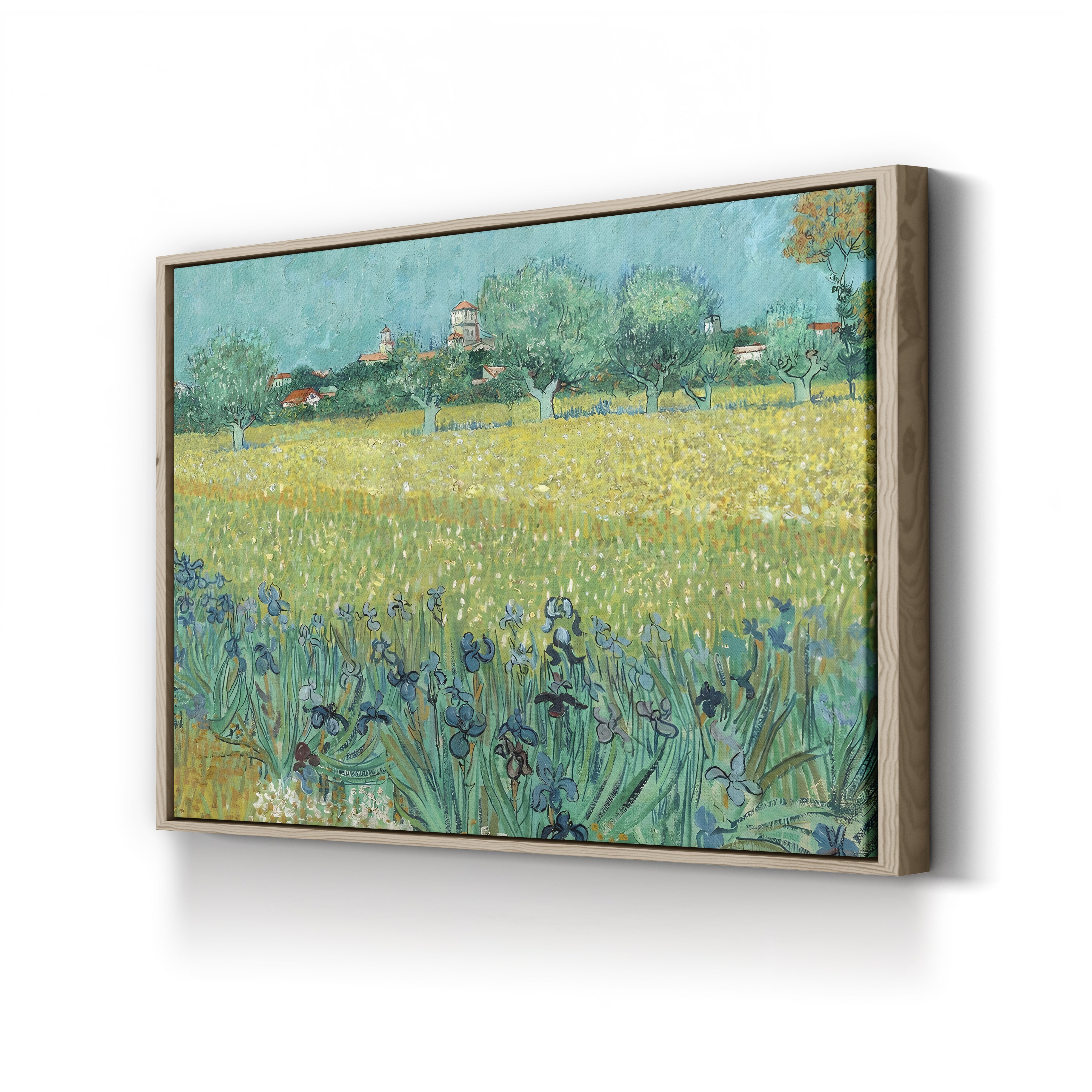 Field with Flowers Near Arles, 1888 – Vincent van Gogh Wall Art | Post-Impressionist Landscape Canvas Print