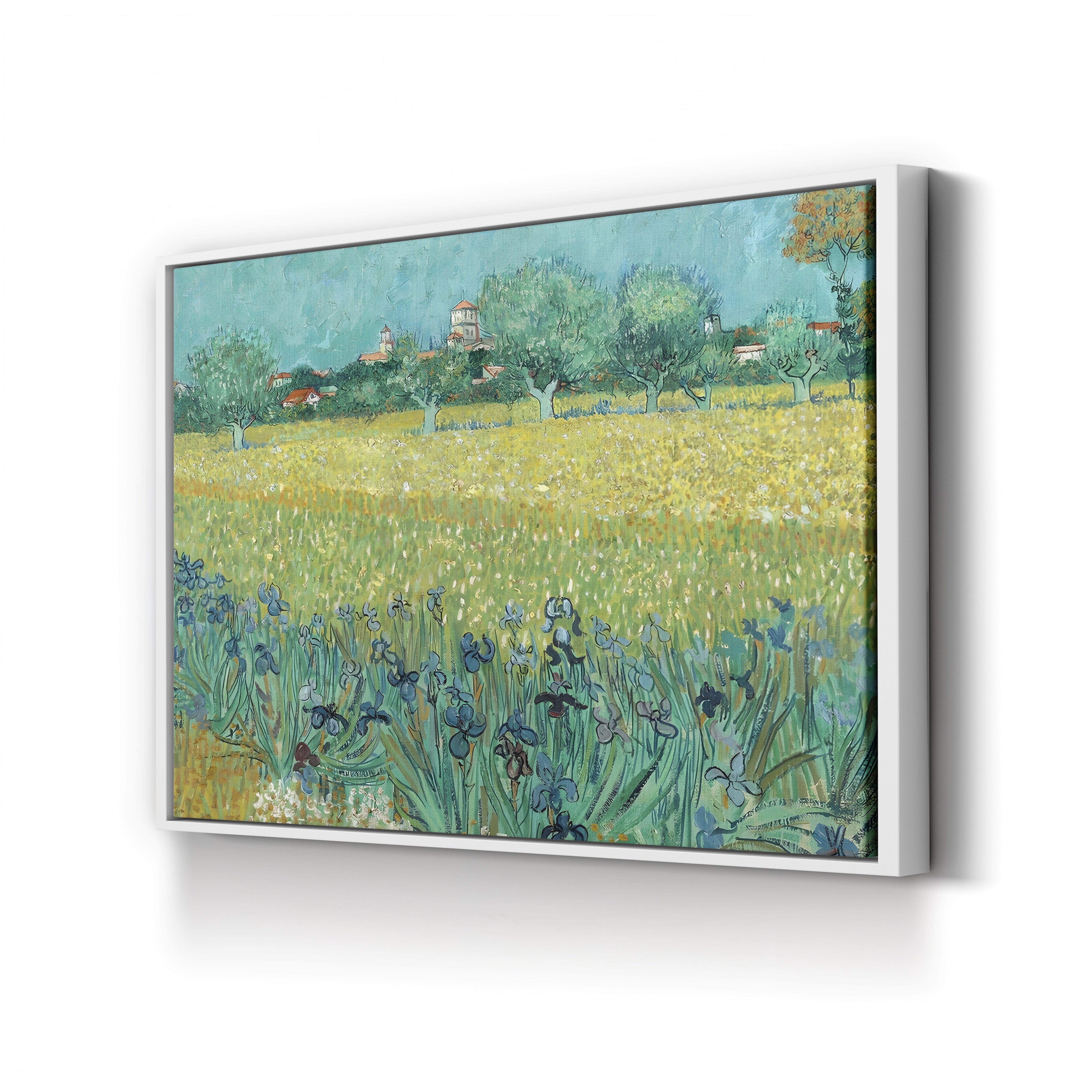 Field with Flowers Near Arles, 1888 – Vincent van Gogh Wall Art | Post-Impressionist Landscape Canvas Print