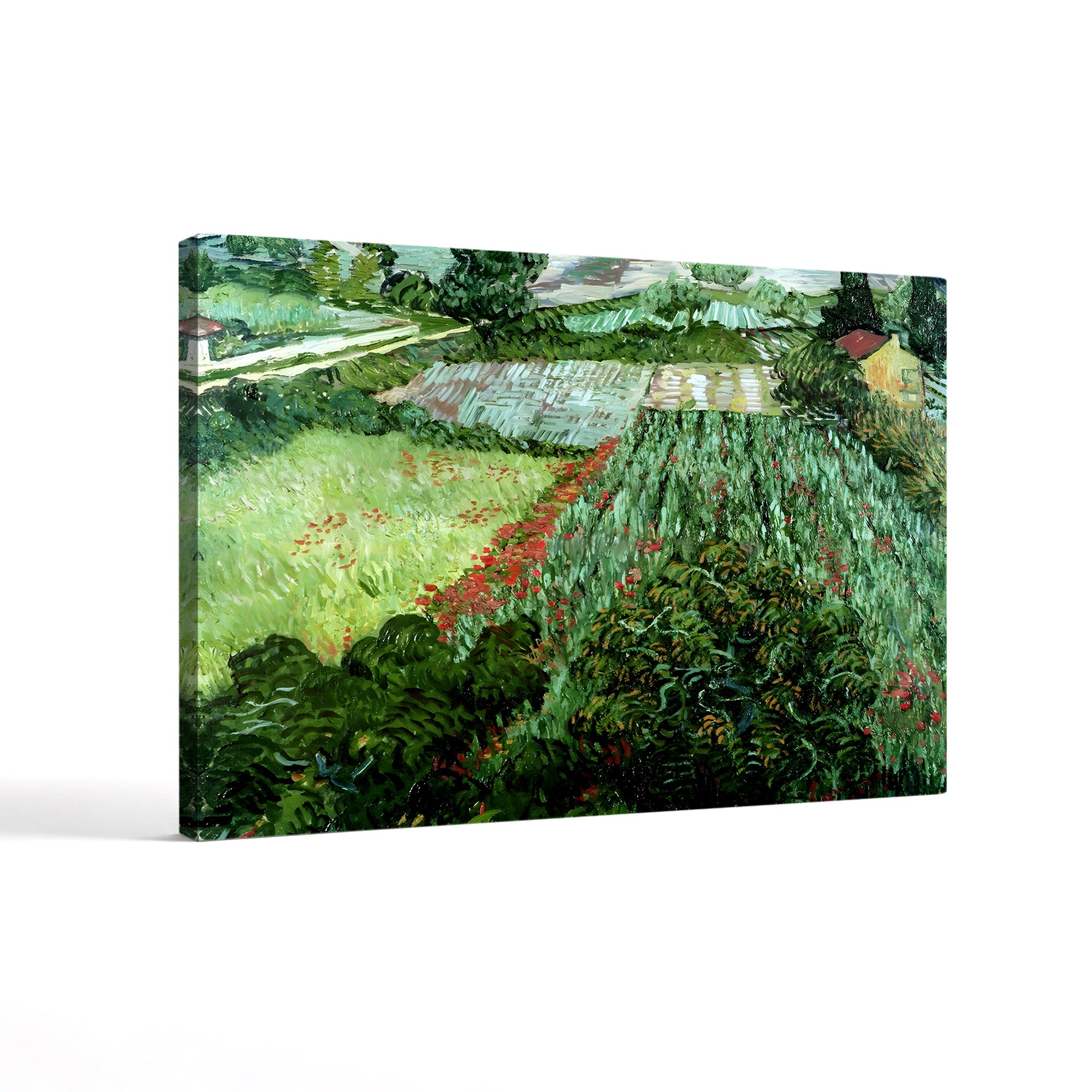 Field with Poppies, 1889 – Vincent van Gogh Wall Art | Post-Impressionist Landscape Canvas Print