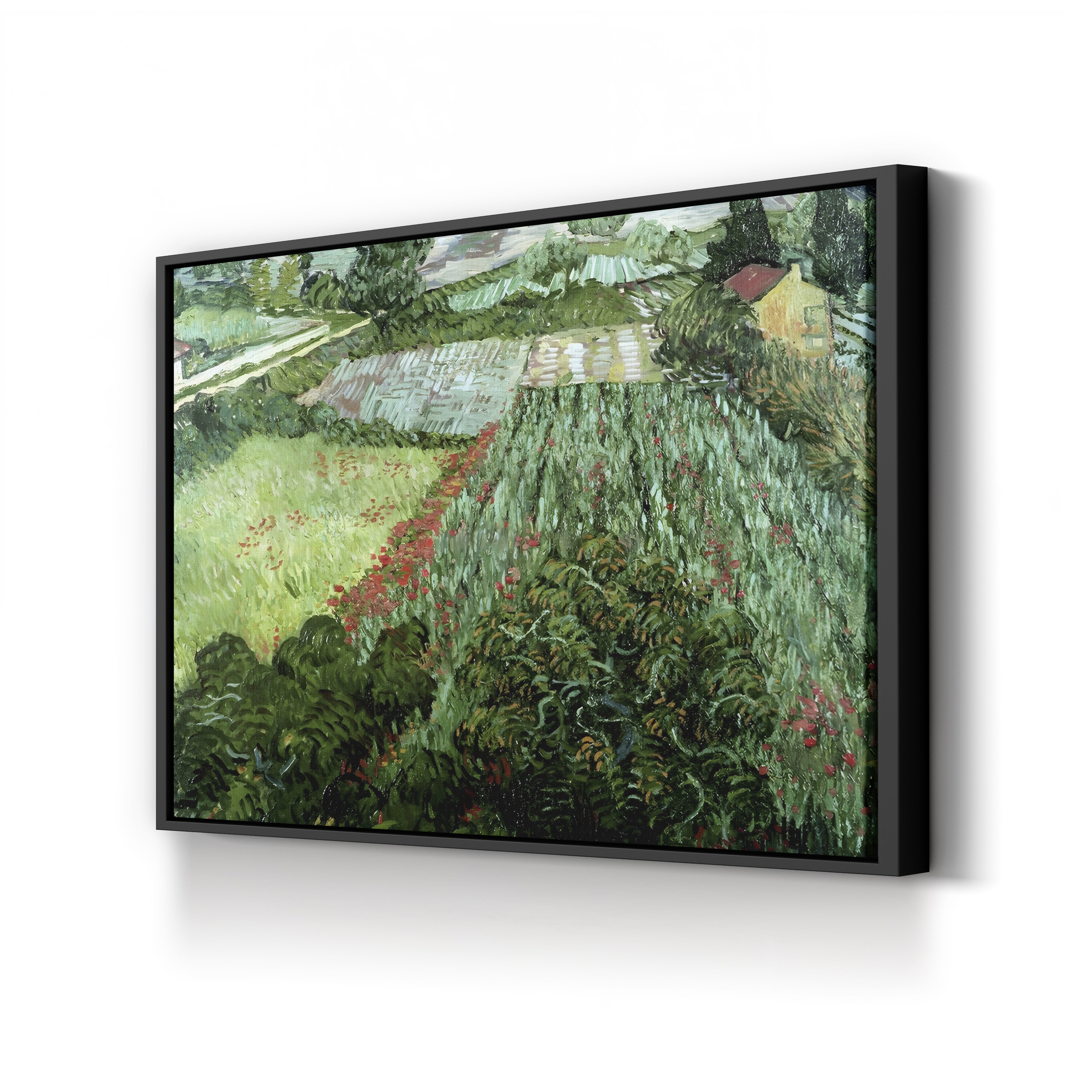 Field with Poppies, 1889 – Vincent van Gogh Wall Art | Post-Impressionist Landscape Canvas Print