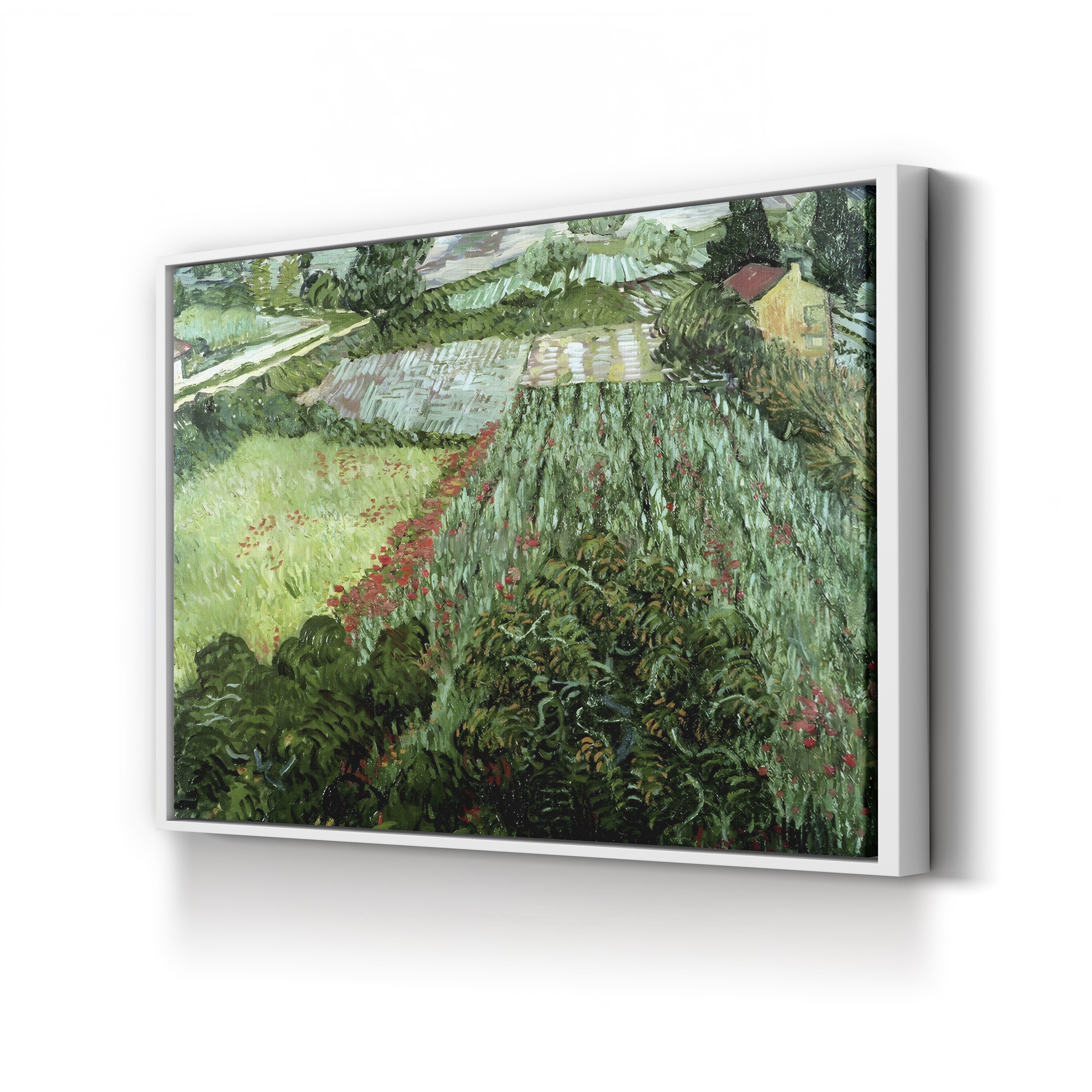 Field with Poppies, 1889 – Vincent van Gogh Wall Art | Post-Impressionist Landscape Canvas Print