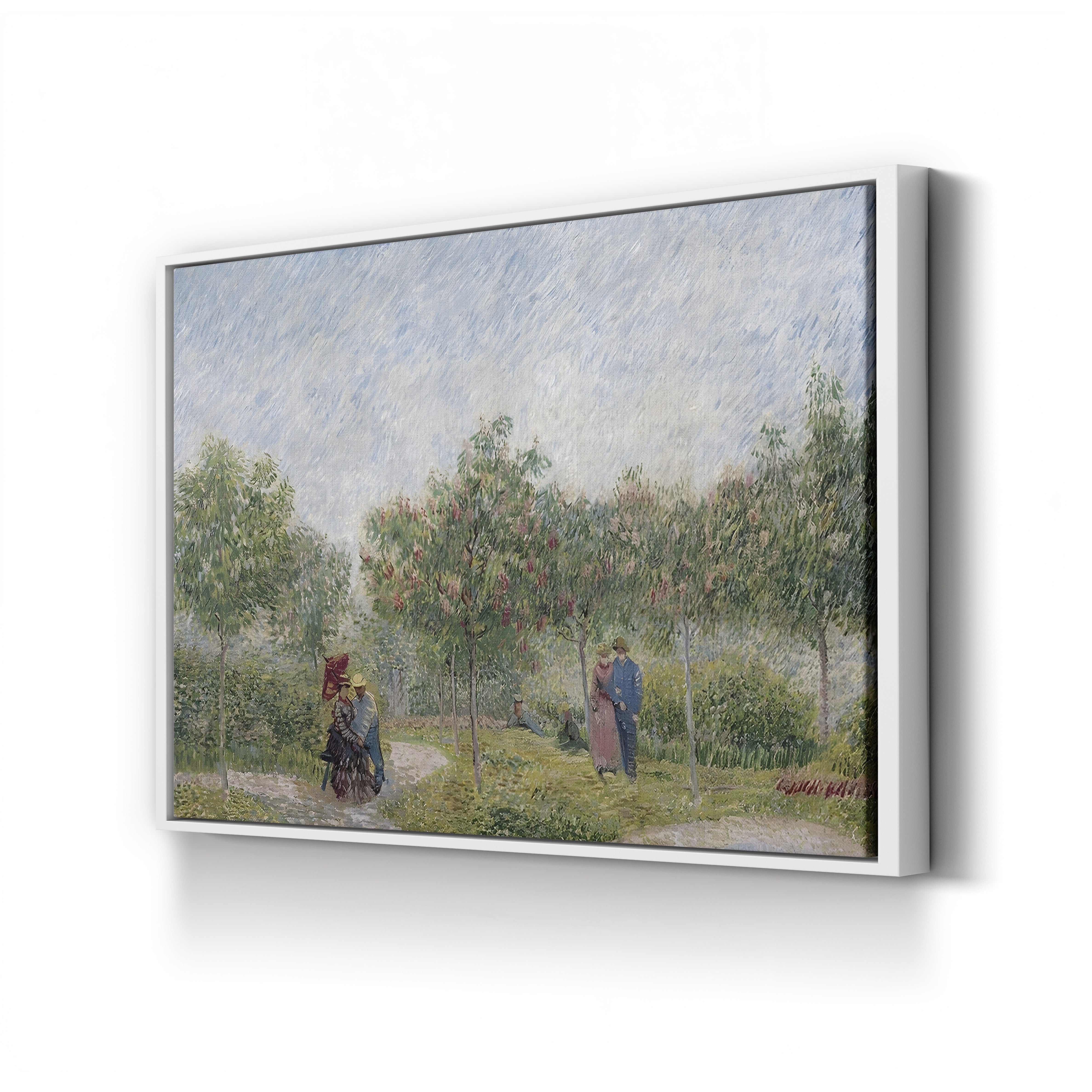 Garden in Montmartre with Lovers, Paris, 1887 – Vincent van Gogh Wall Art | Post-Impressionist Paris Canvas Print