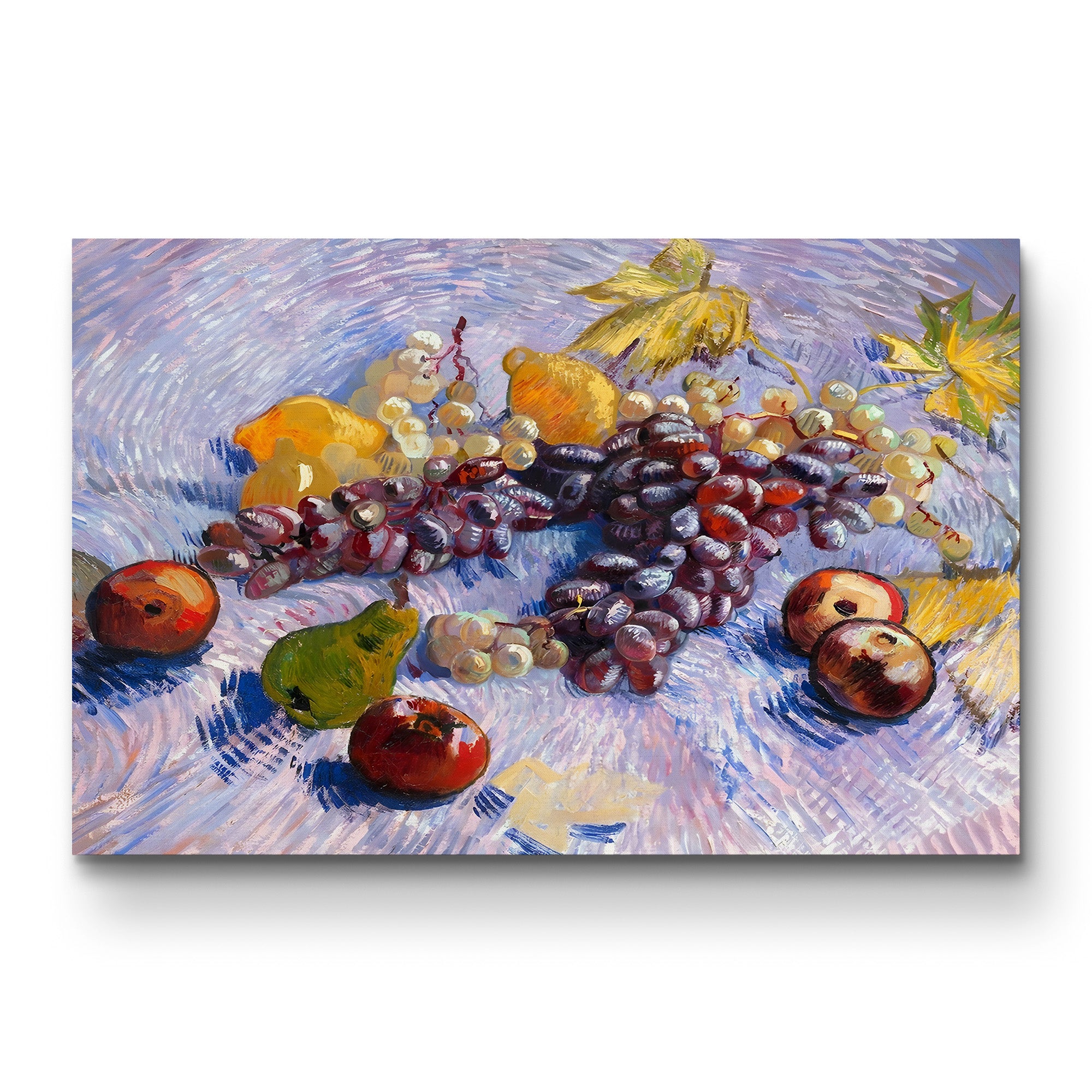 Grapes, Lemons, Pears and Apples – Vincent van Gogh Wall Art | Post-Impressionist Still Life Canvas Print