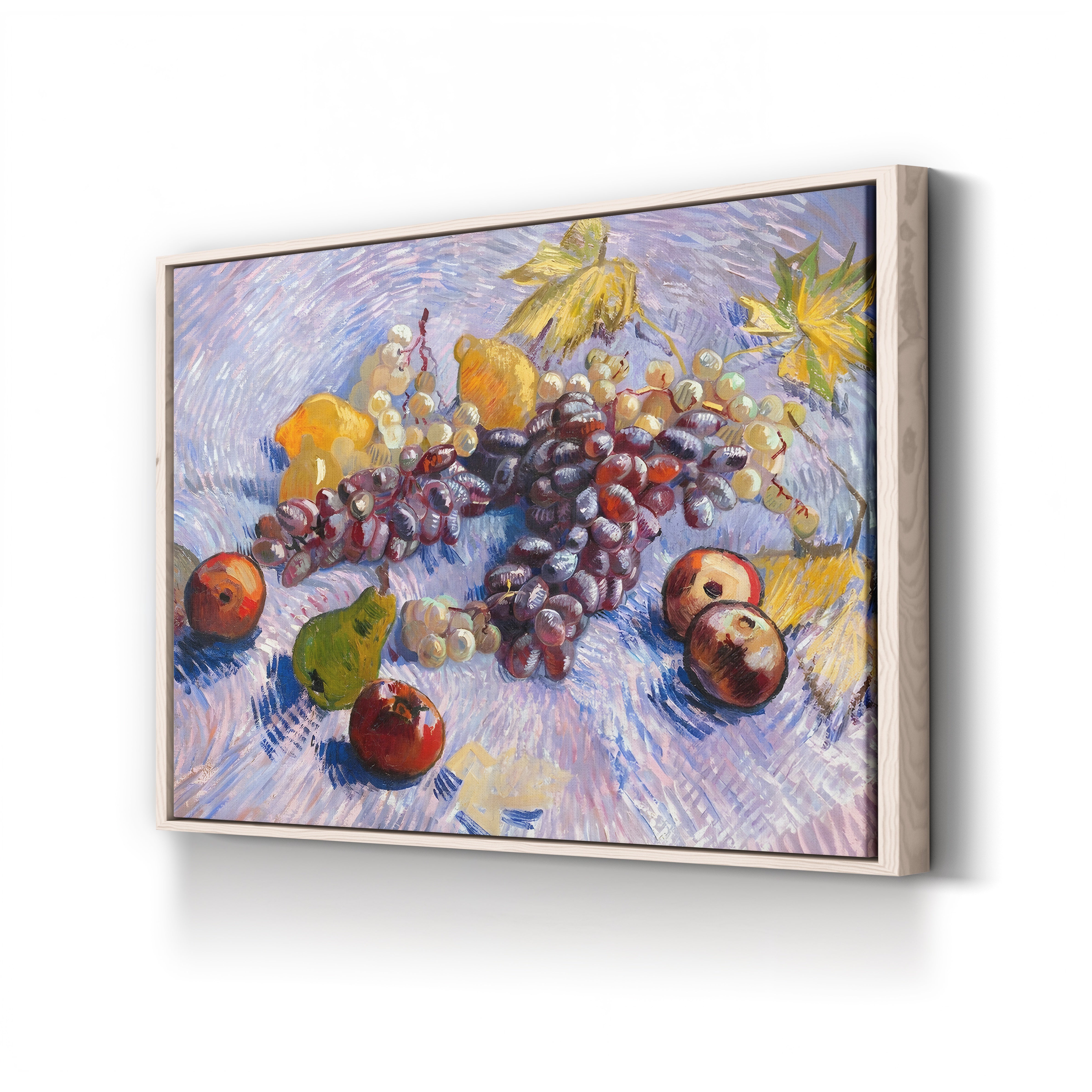 Grapes, Lemons, Pears and Apples – Vincent van Gogh Wall Art | Post-Impressionist Still Life Canvas Print