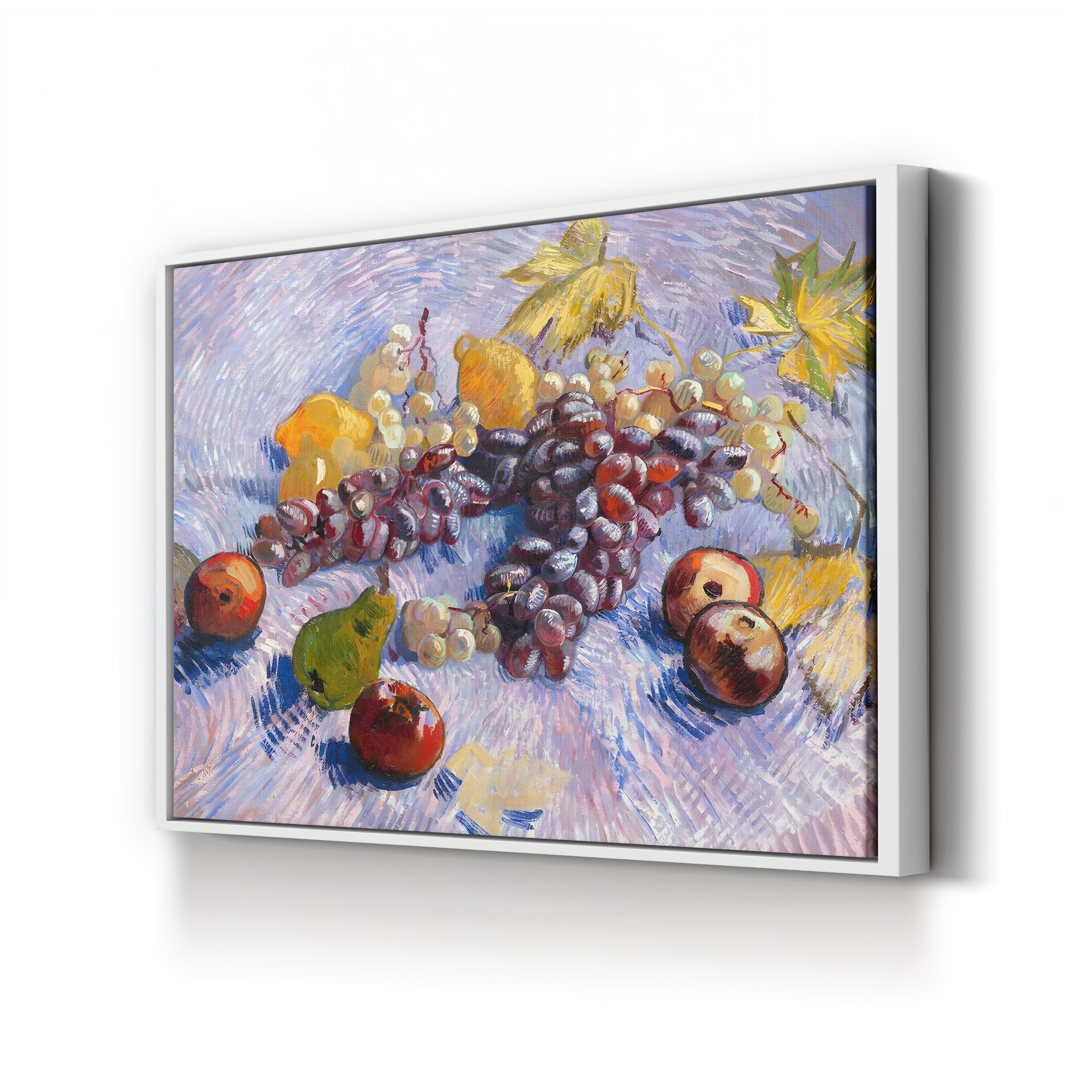 Grapes, Lemons, Pears and Apples – Vincent van Gogh Wall Art | Post-Impressionist Still Life Canvas Print