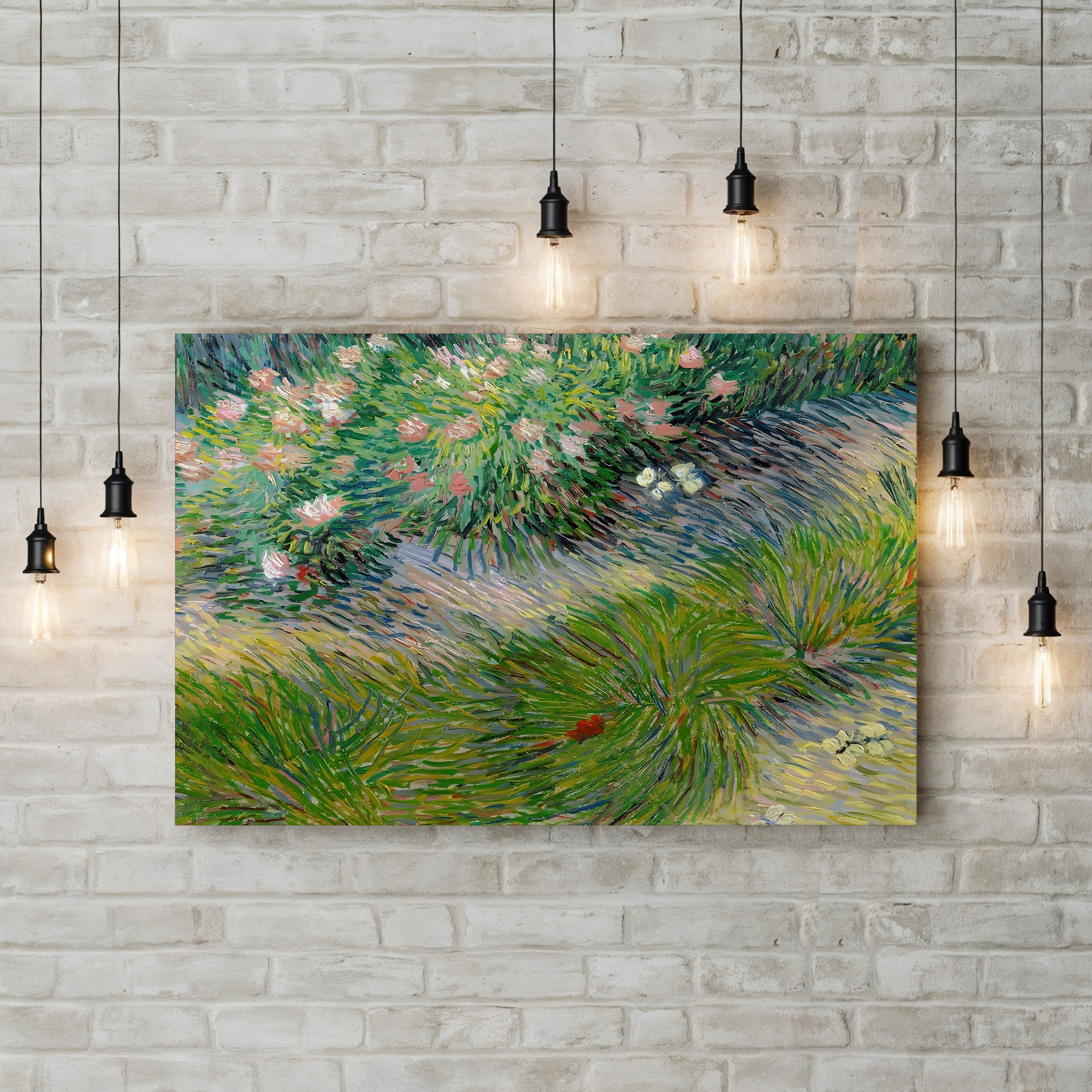 Grass and Butterflies, 1887 – Vincent van Gogh Wall Art | Post-Impressionist Nature Study Canvas Print