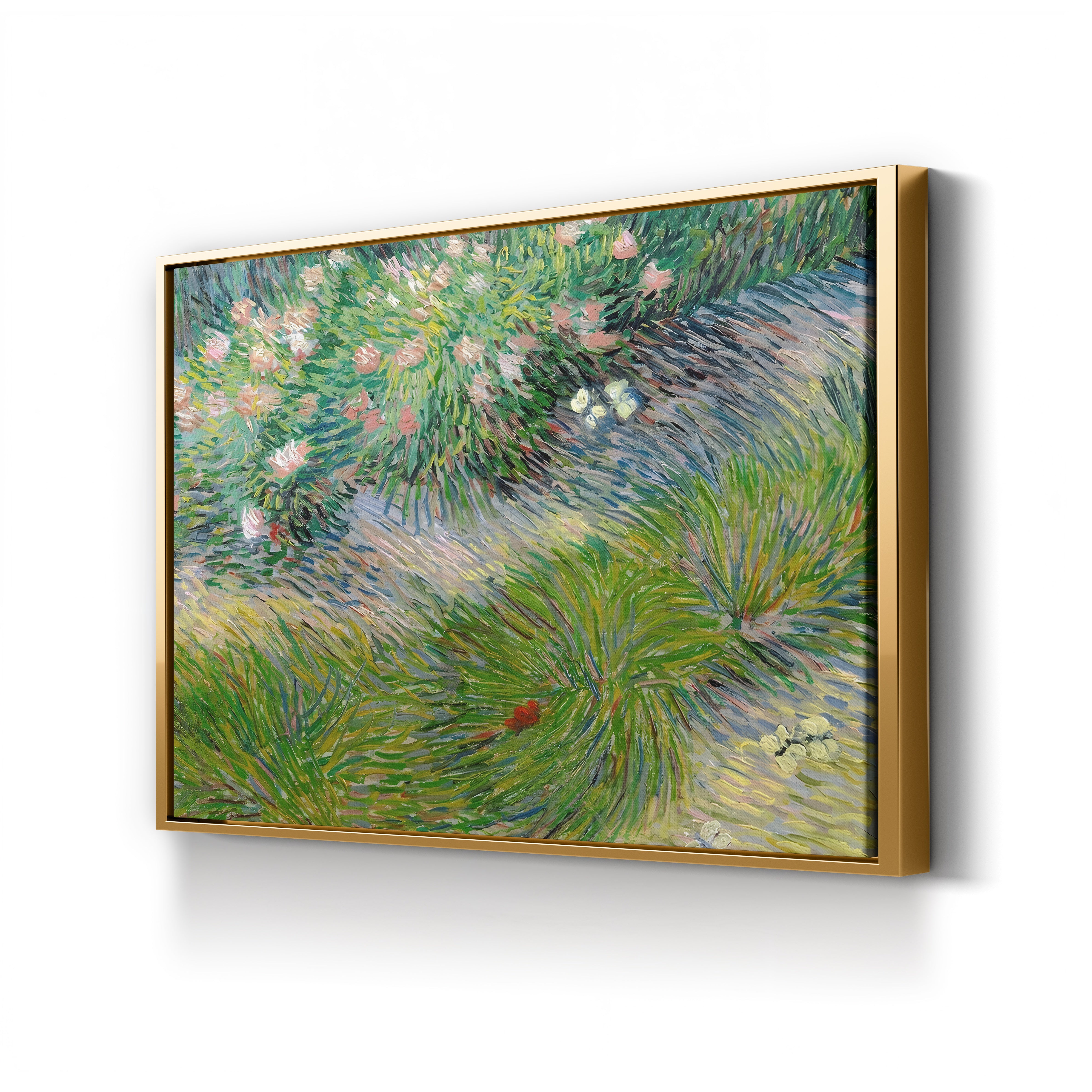 Grass and Butterflies, 1887 – Vincent van Gogh Wall Art | Post-Impressionist Nature Study Canvas Print