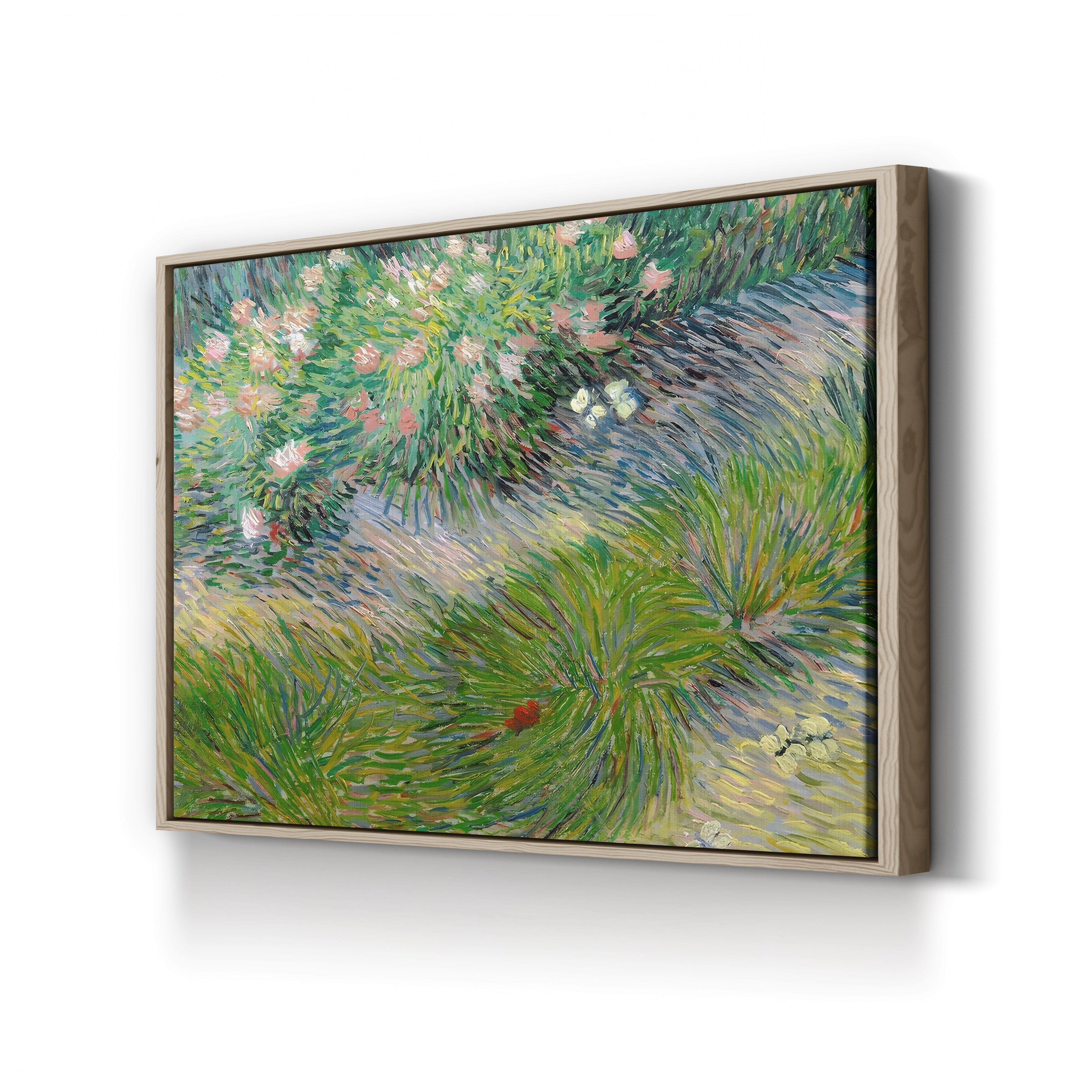 Grass and Butterflies, 1887 – Vincent van Gogh Wall Art | Post-Impressionist Nature Study Canvas Print
