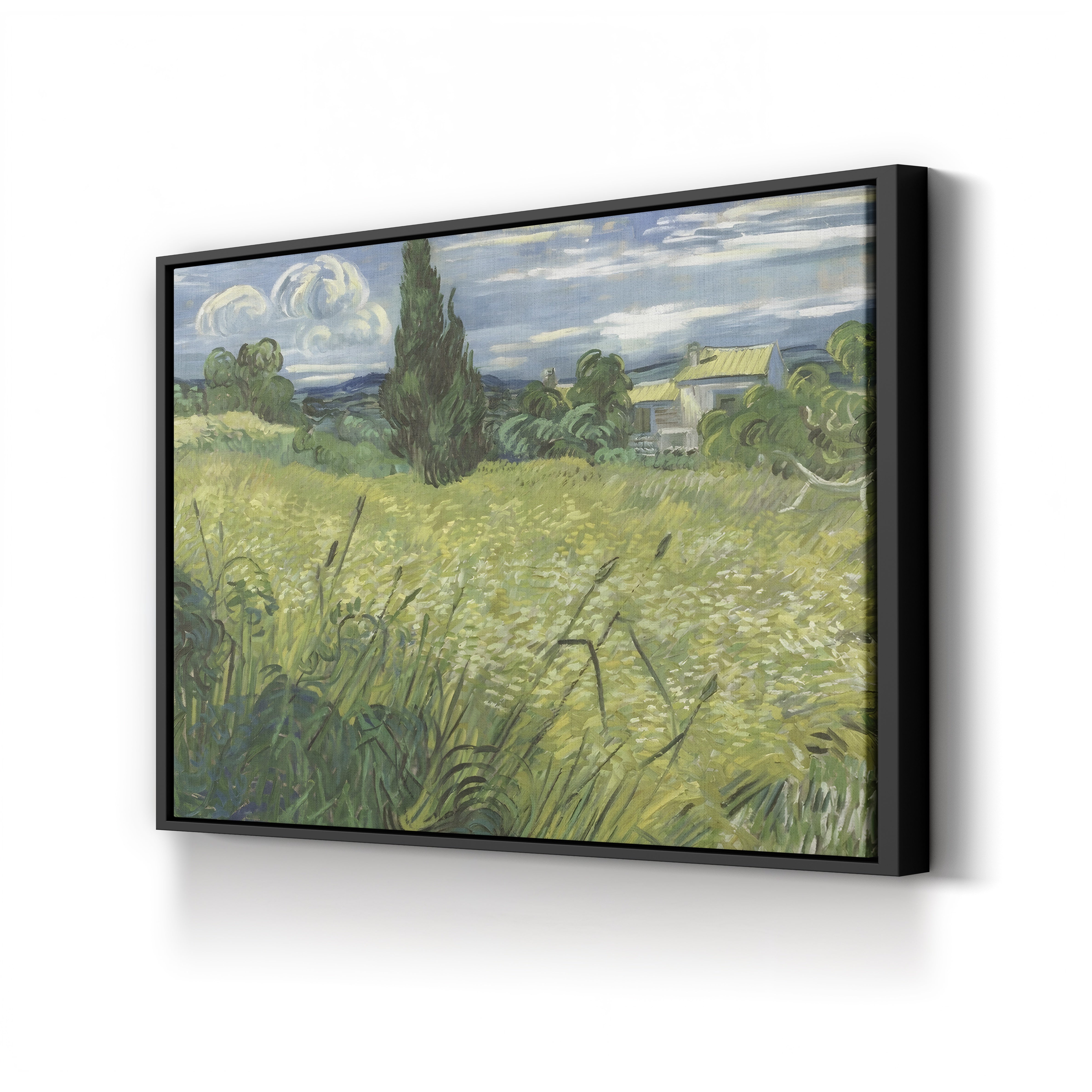 Green Wheat Field with Cypress – Vincent van Gogh Wall Art | Post-Impressionist Landscape Canvas Print